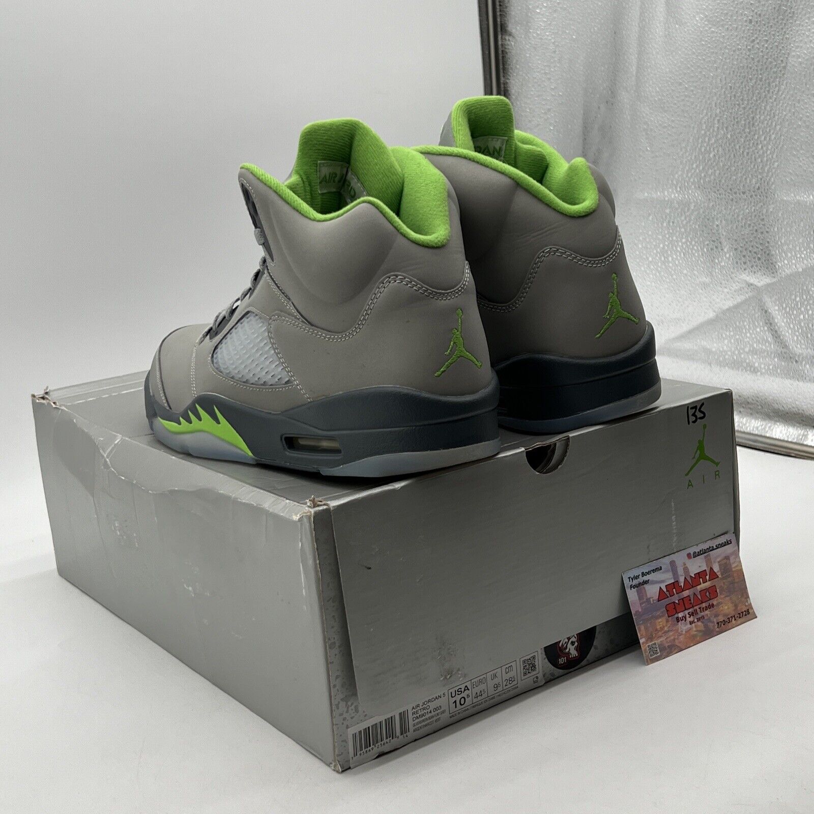 Size 10.5 - Jordan 5 Retro Green Bean Grey Leather (DM9014-003)