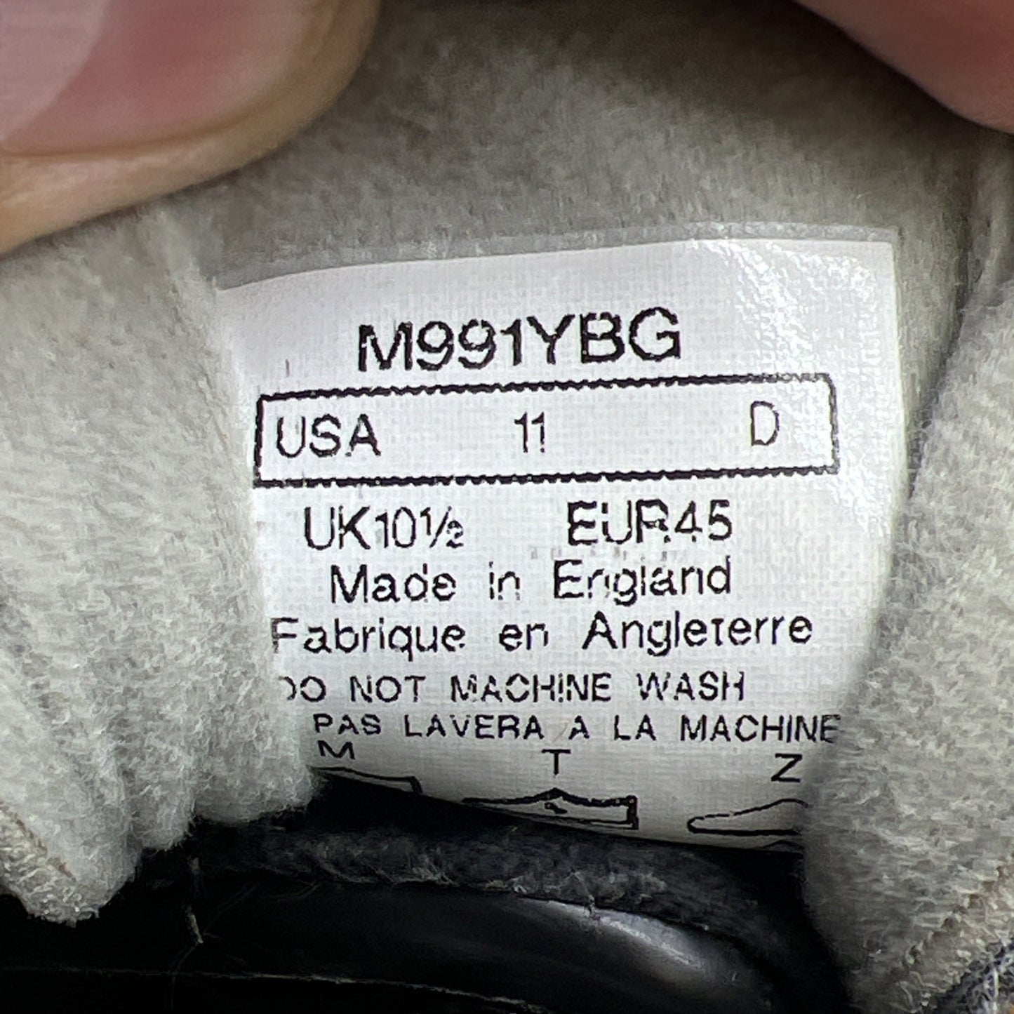 Size 11 - New Balance 991 Made In England "Yellow Blue" Yellow Blue (M9911YBG)