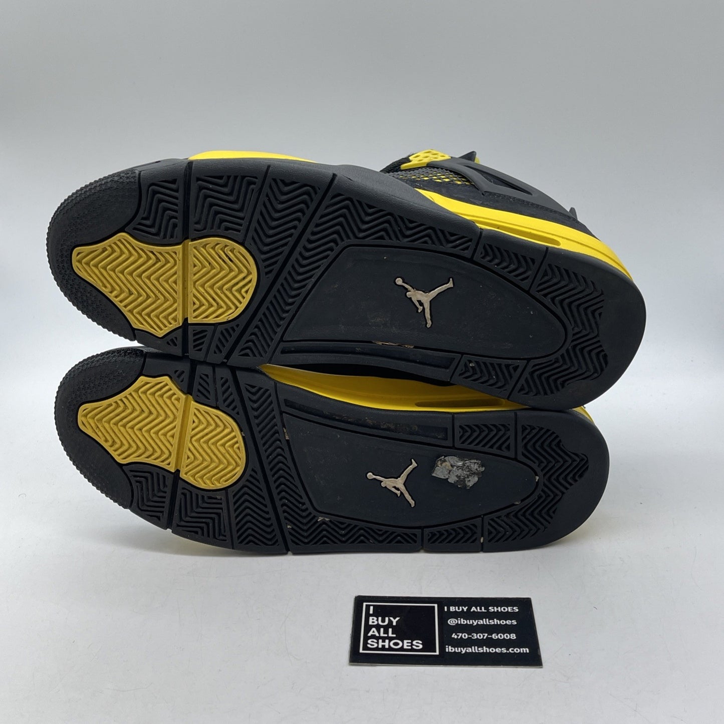 Size 9.5 - Jordan 4 Retro Mid Thunder Yellow Black Suede (DH6927-017)
