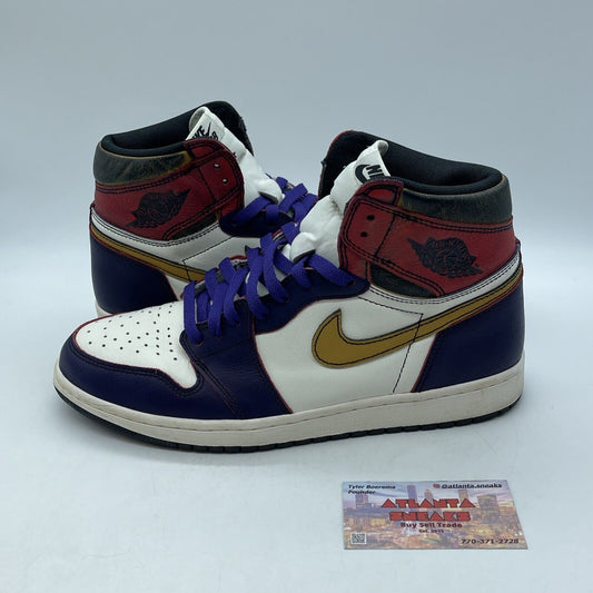 Size 10 - Jordan 1 Retro High SB LA To Chicago 2019 White Purple (CD6578-507)