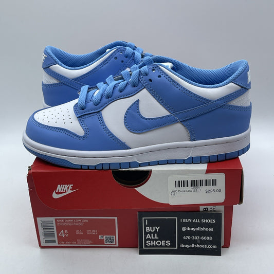 Size 4.5Y - Nike Dunk Low University Blue white Leather (CW1590-103)