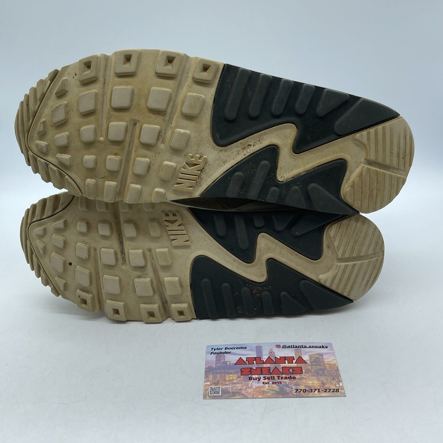 Size 8 - Nike Air Max 90 Essential Light Orewood Brown Suede Leather (537384-132