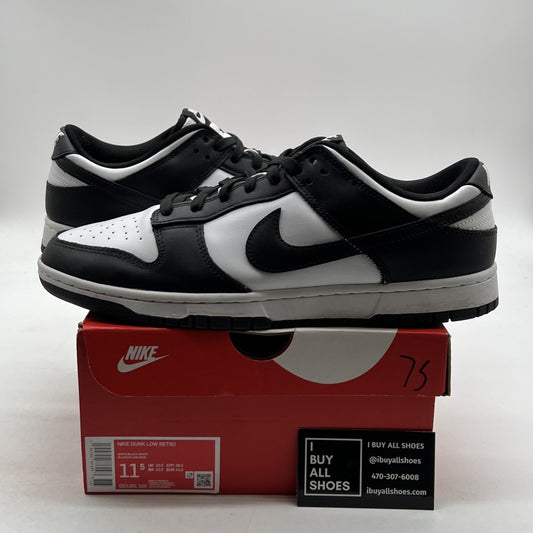 Size 11.5 - Nike Dunk Low Black White (DD1391-100)