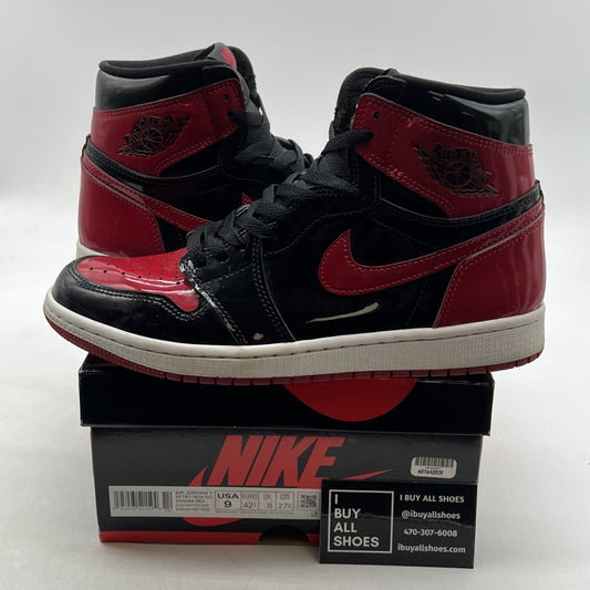 Size 9 - Air Jordan 1 Retro OG High Patent Bred (555088-063)