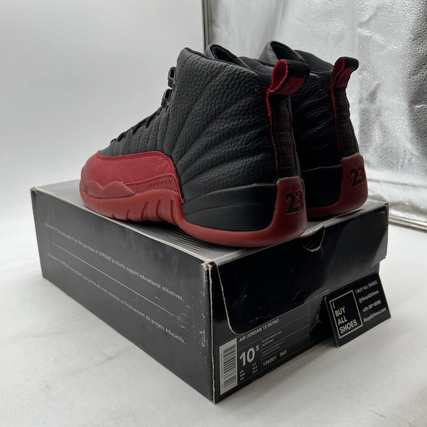 Size 10.5 - Air Jordan 12 Retro 2003 Flu Game (136001-063)
