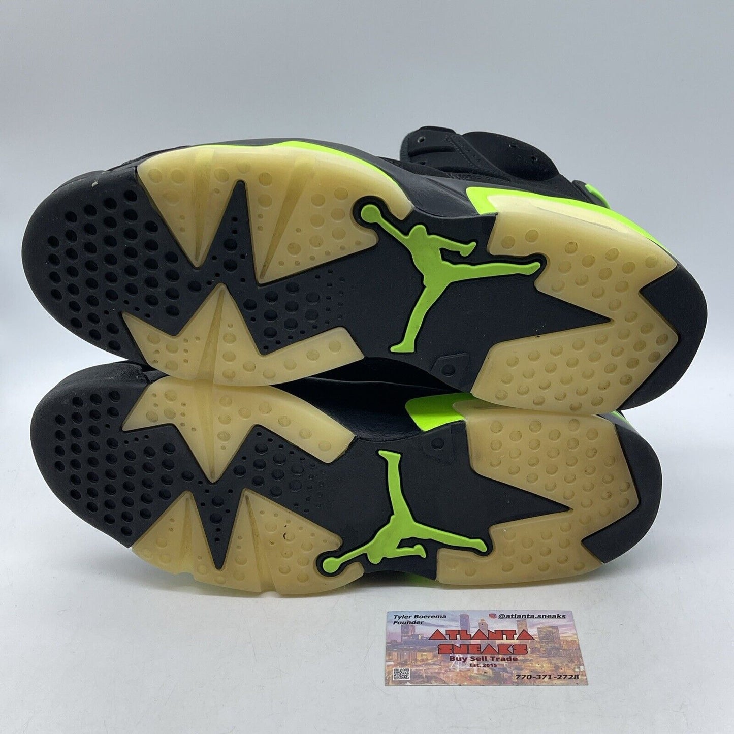 Size 11 - Jordan 6 Retro Electric Green 2021 Black Suede (CT8529-003)
