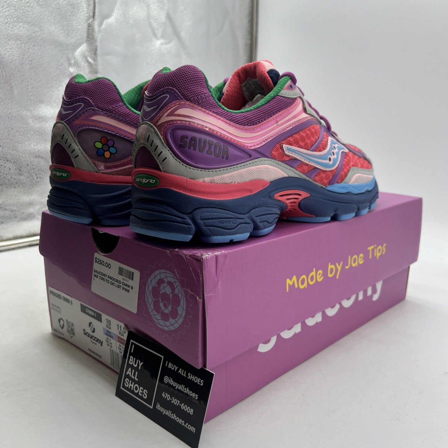 Size 10 - Saucony Jae Tips x ProGrid Omni 9 To Do List - Pink (S70864-1)