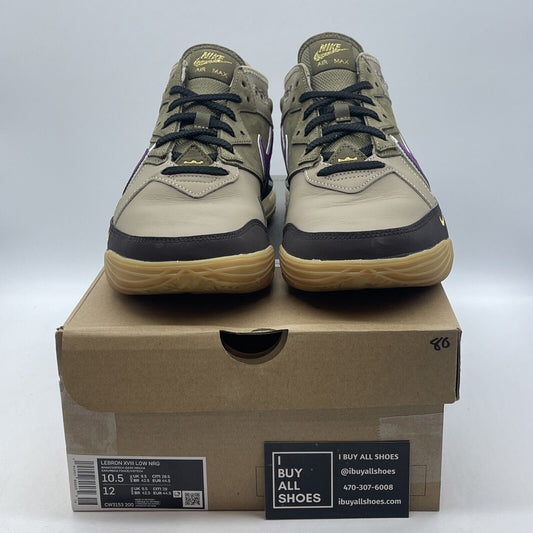 Size 10.5 - Nike atmos x LeBron 18 Low Viotech Brown Suede Leather (CW3153-200)