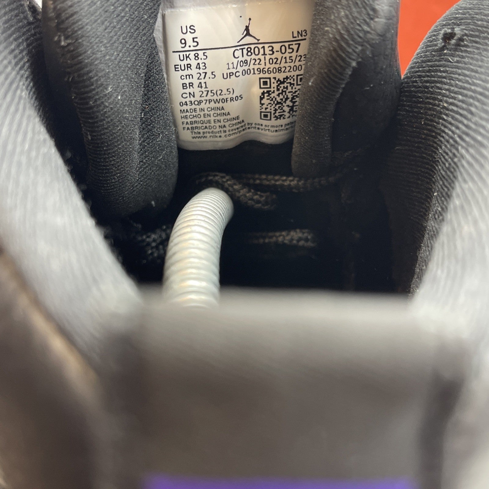 Size 9.5 - Jordan 12 Retro Mid Field Purple Black Leather (CT8013-057)
