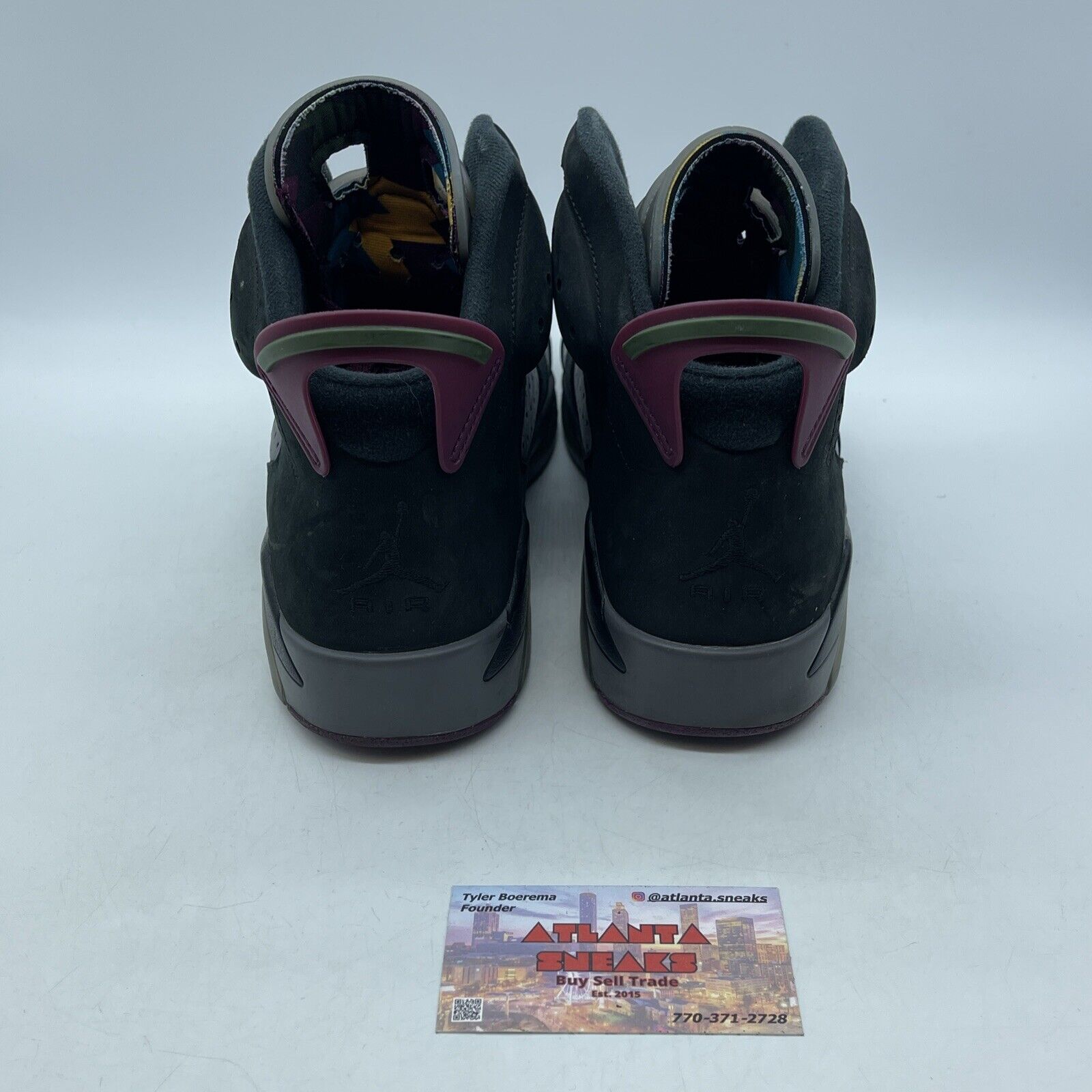 Size 9 - Jordan 6 Bordeaux Burgundy Black Grey Suede Leather (CT8529-063)