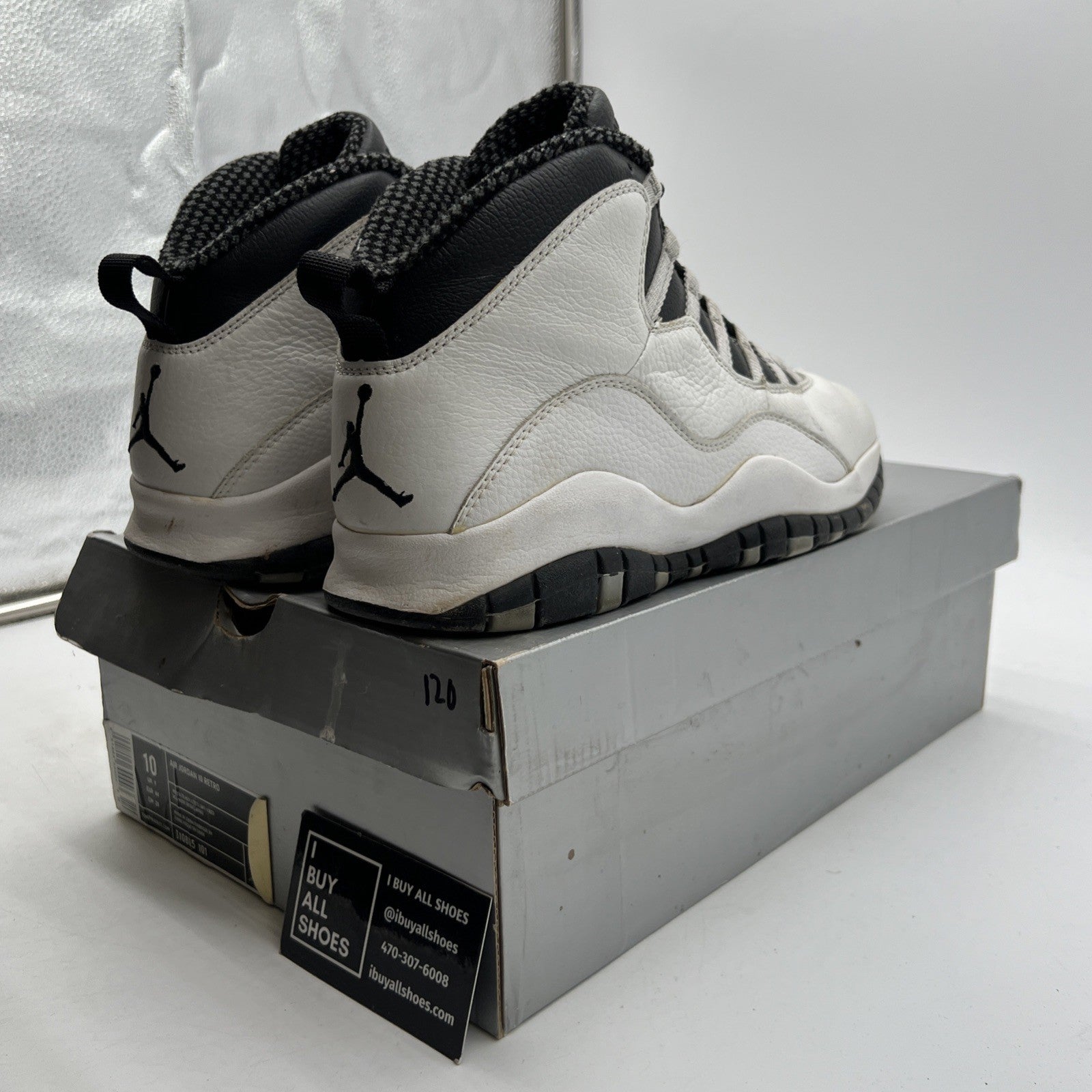 Size 10 - Air Jordan 10 Retro 2005 Steel (310805-101)