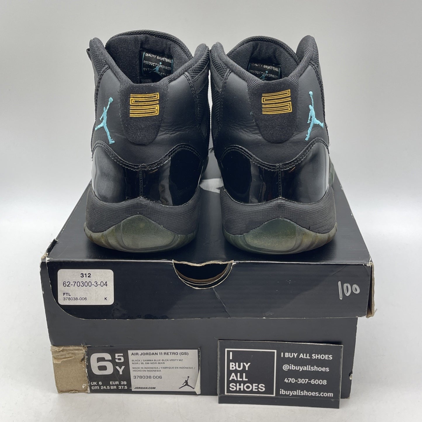 Size 6.5 - Air Jordan 11 Retro High Gamma Blue (378038-006)