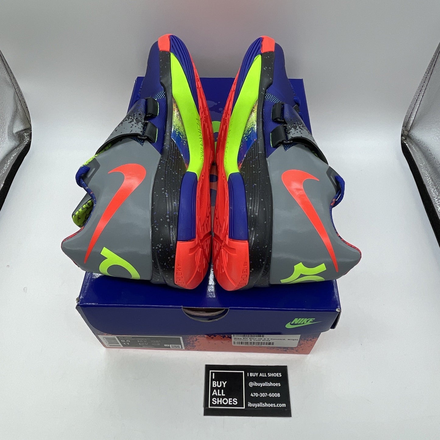Size 9.5 - Nike Zoom KD 4 2024 Nerf Blue Black Leather (FQ8180-400)