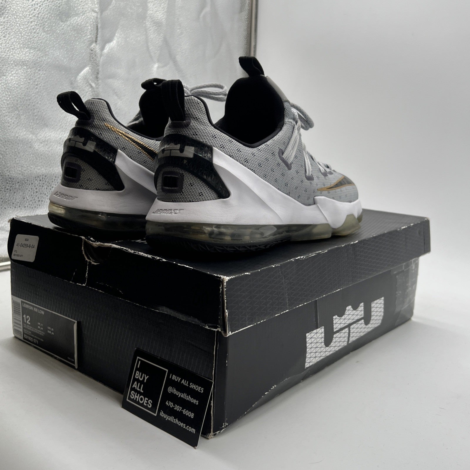 Size 12 - Nike LeBron 13 Low Cool Grey (831925-071)
