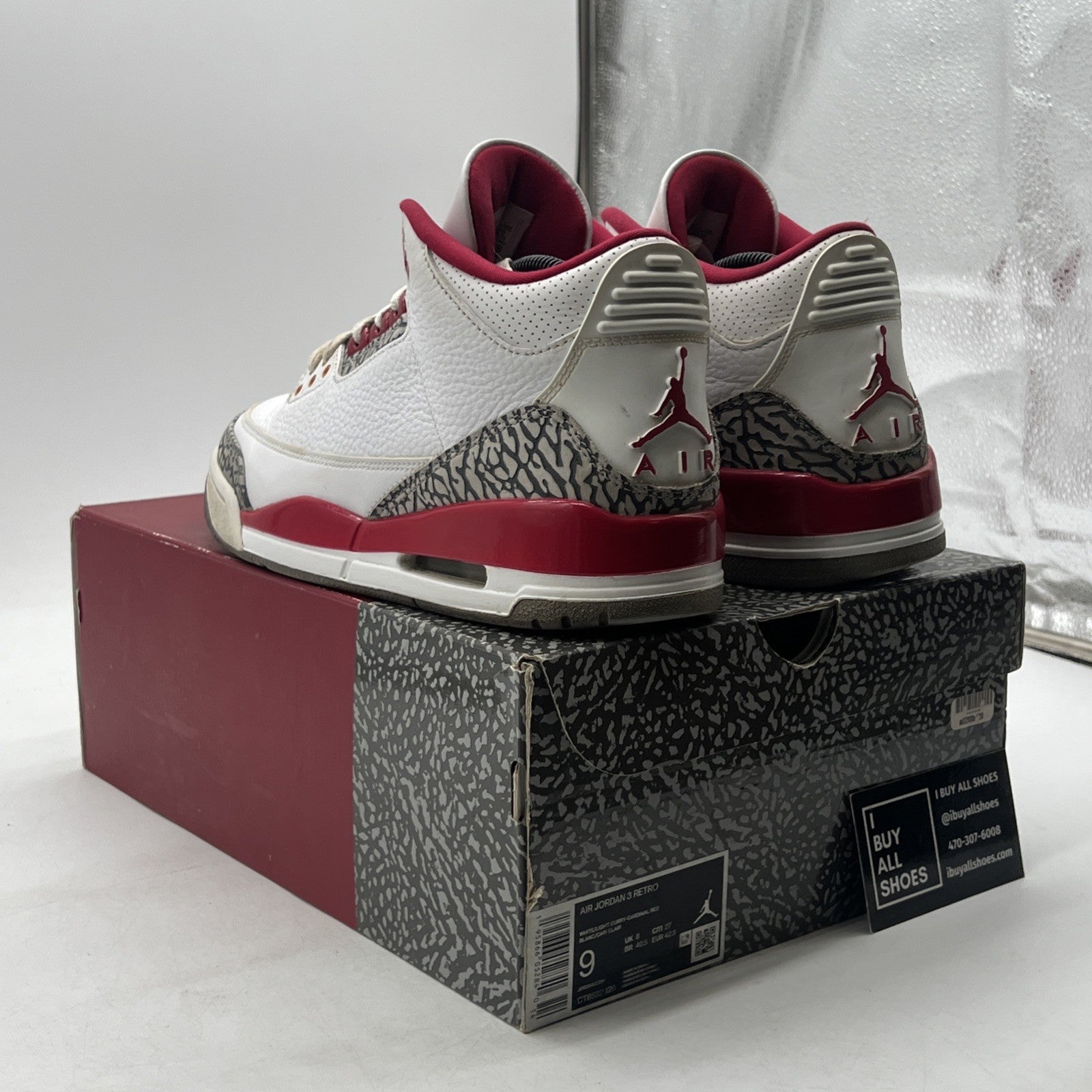 Size 9 - Air Jordan 3 Retro Mid Cardinal Red (CT8532-126)