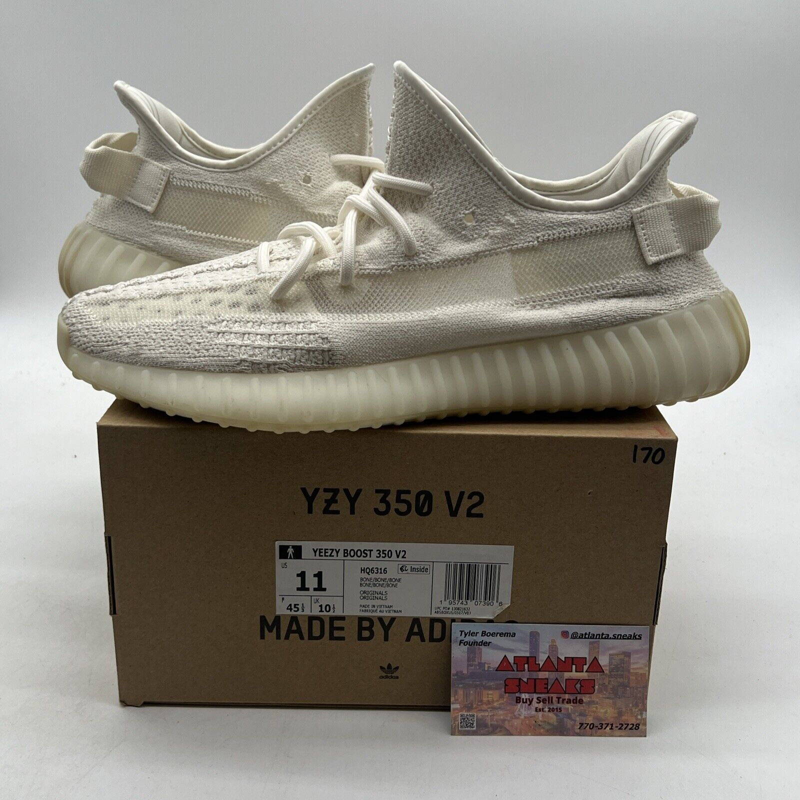 Size 11 - adidas Yeezy Boost 350 V2 Low Bone (HQ6316)