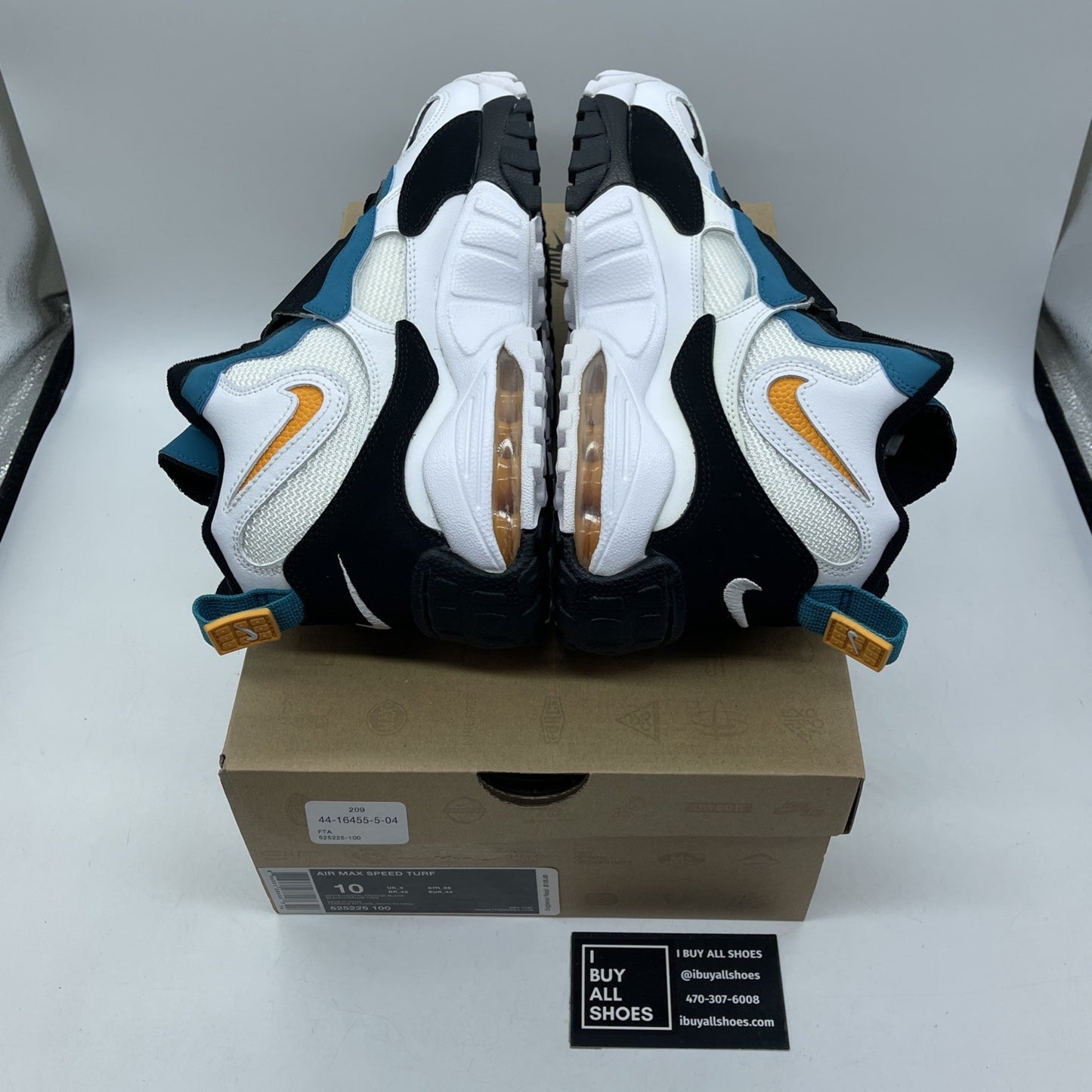 Size 10 - Nike Air Max Speed Turf Dan Marino Black Suede Leather (525225-100)