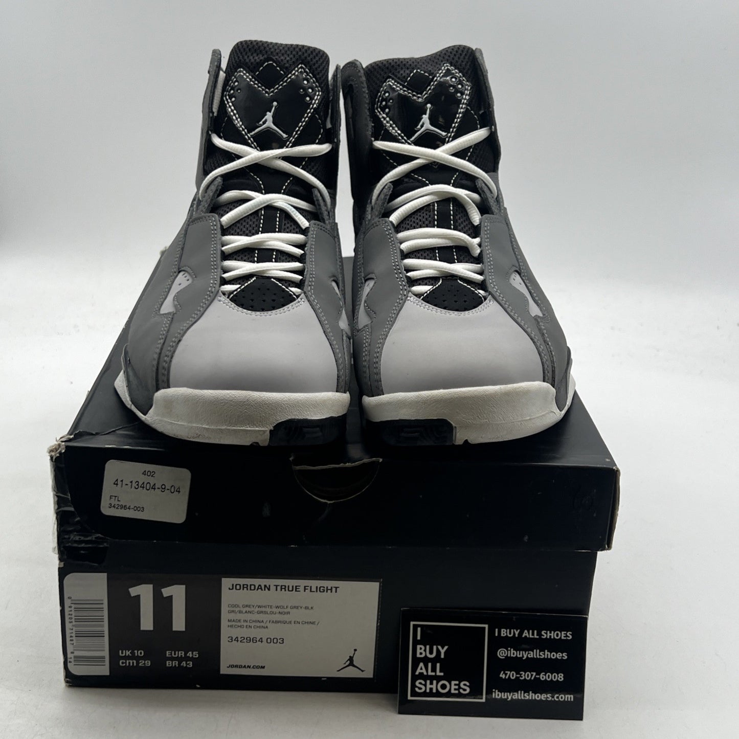 Size 11 - Air Jordan True Flight Gray (342964-003)