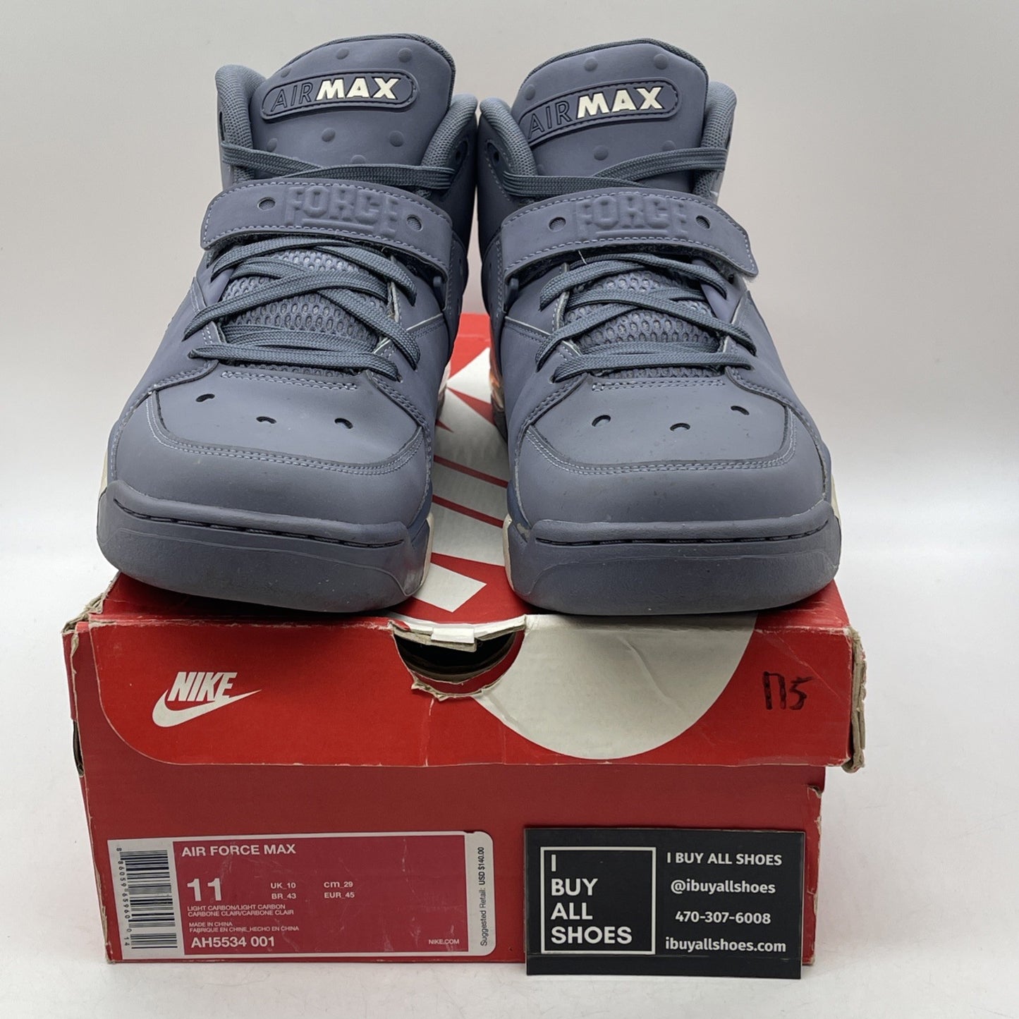 Size 11 - Nike Air Force Max Light Carbon (AH5534-001)