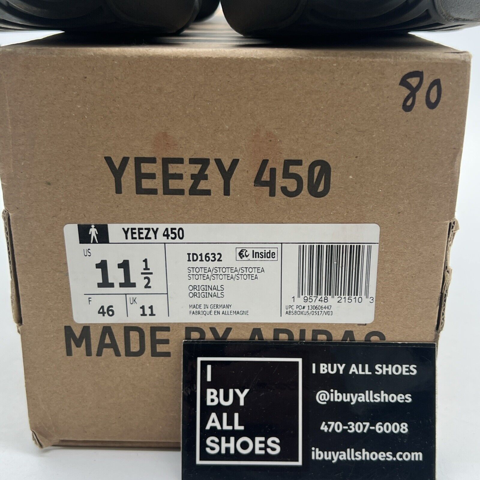 Size 11.5 - Adidas Yeezy 460 Stone Teal Grey (ID1632)