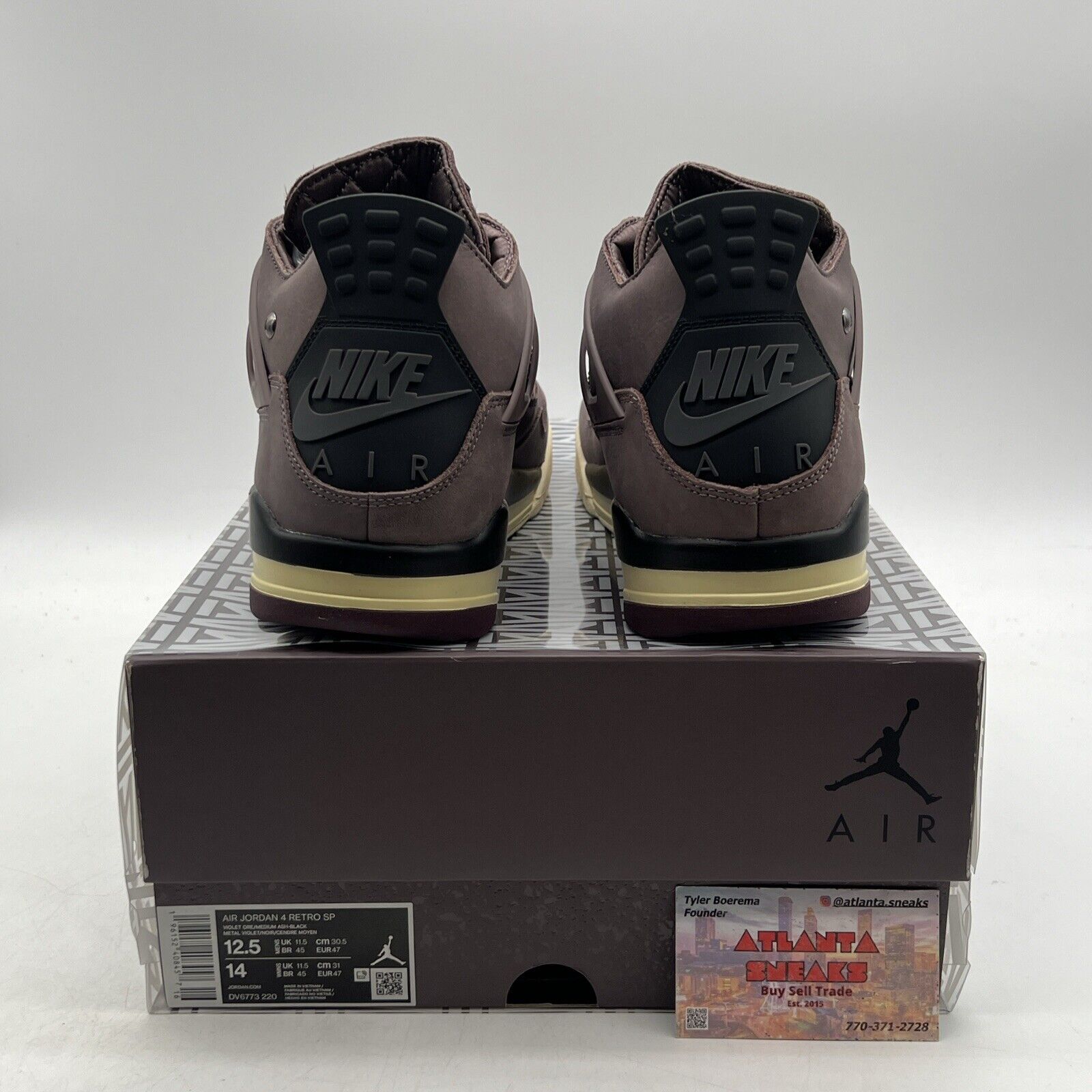 Size 12.5 - Jordan 4 Retro x A Ma Maniere Mid Violet Ore (DV6773-220)