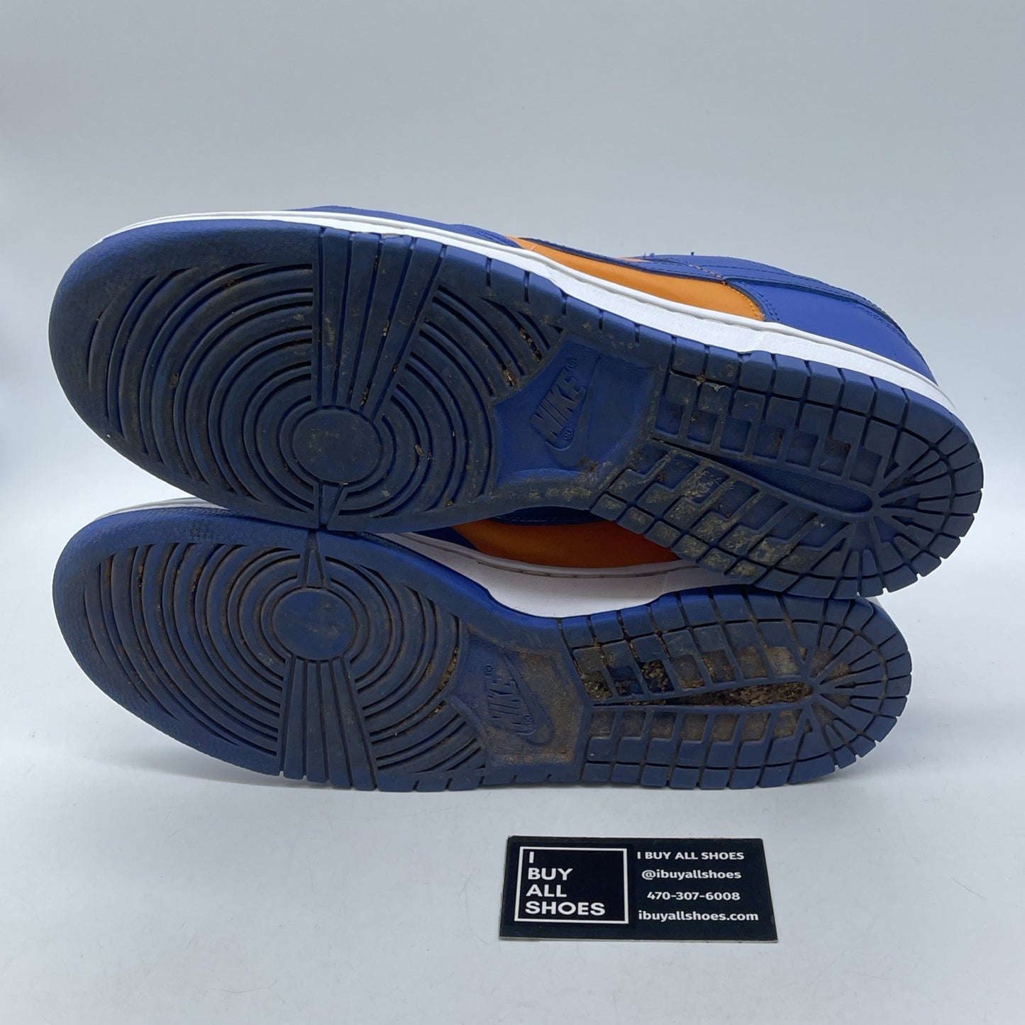 Size 11 - Nike Dunk Low Knicks Blue Orange Leather (DV0833-800)