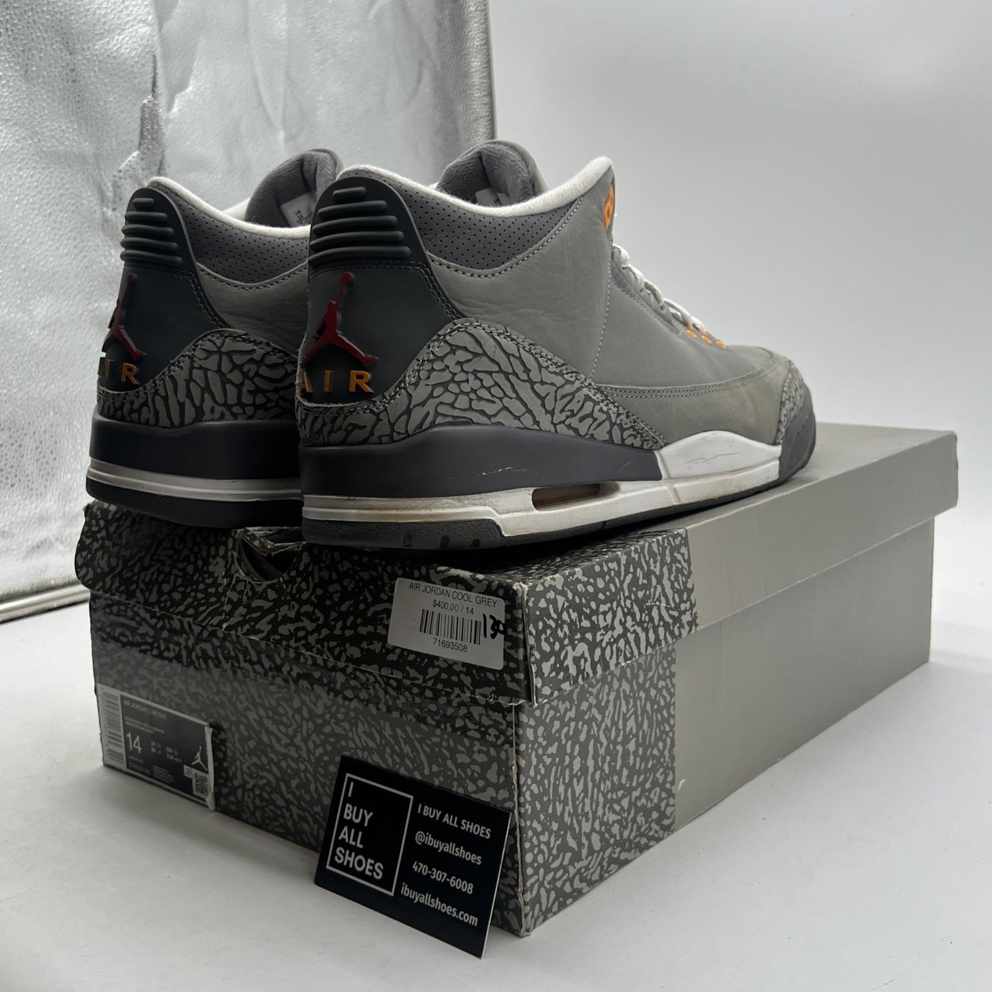 Size 14 - Air Jordan 3 Retro Mid Cool Grey (CT8532-012)