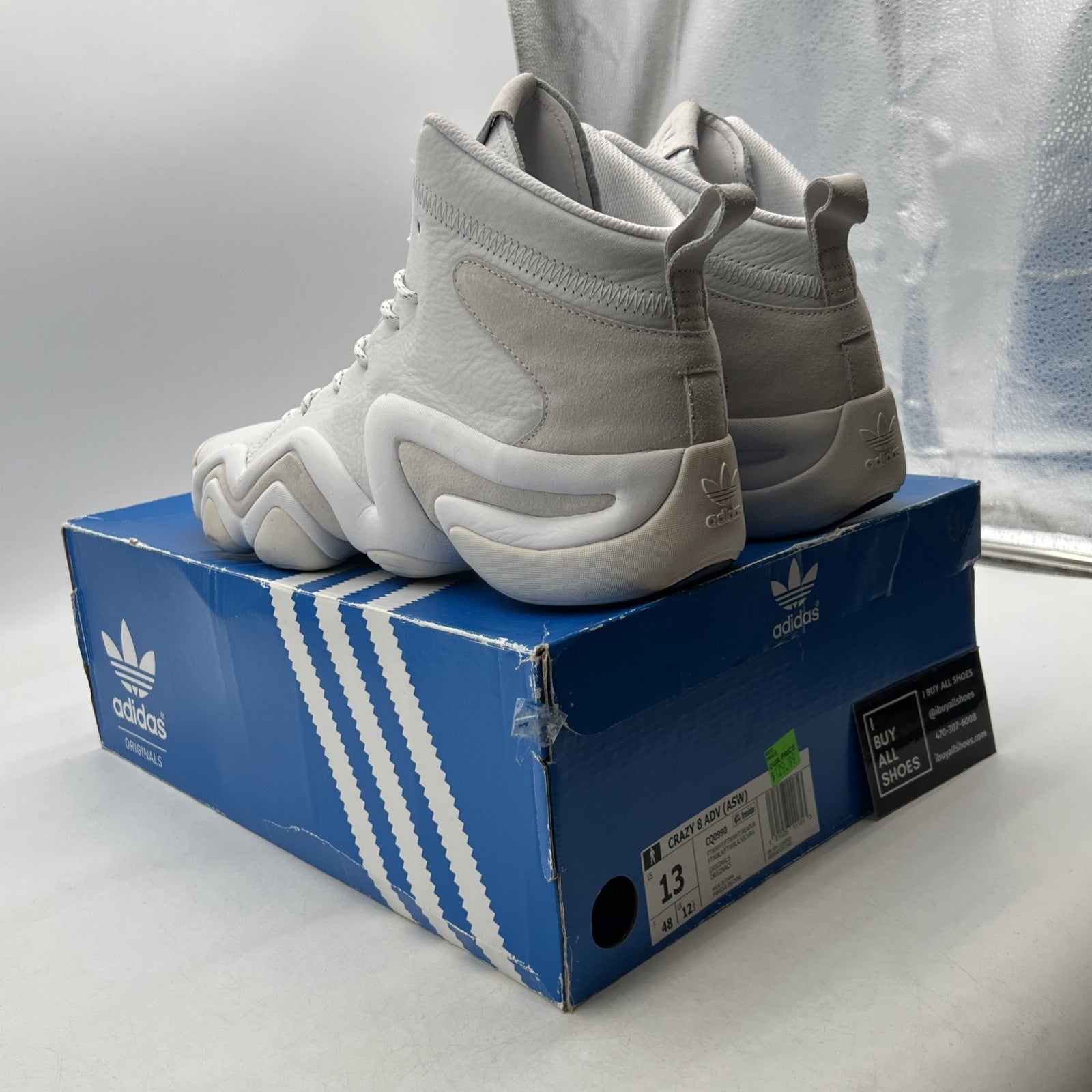 Size 13 - Adidas Crazy 8 ADV White (CQ0990)