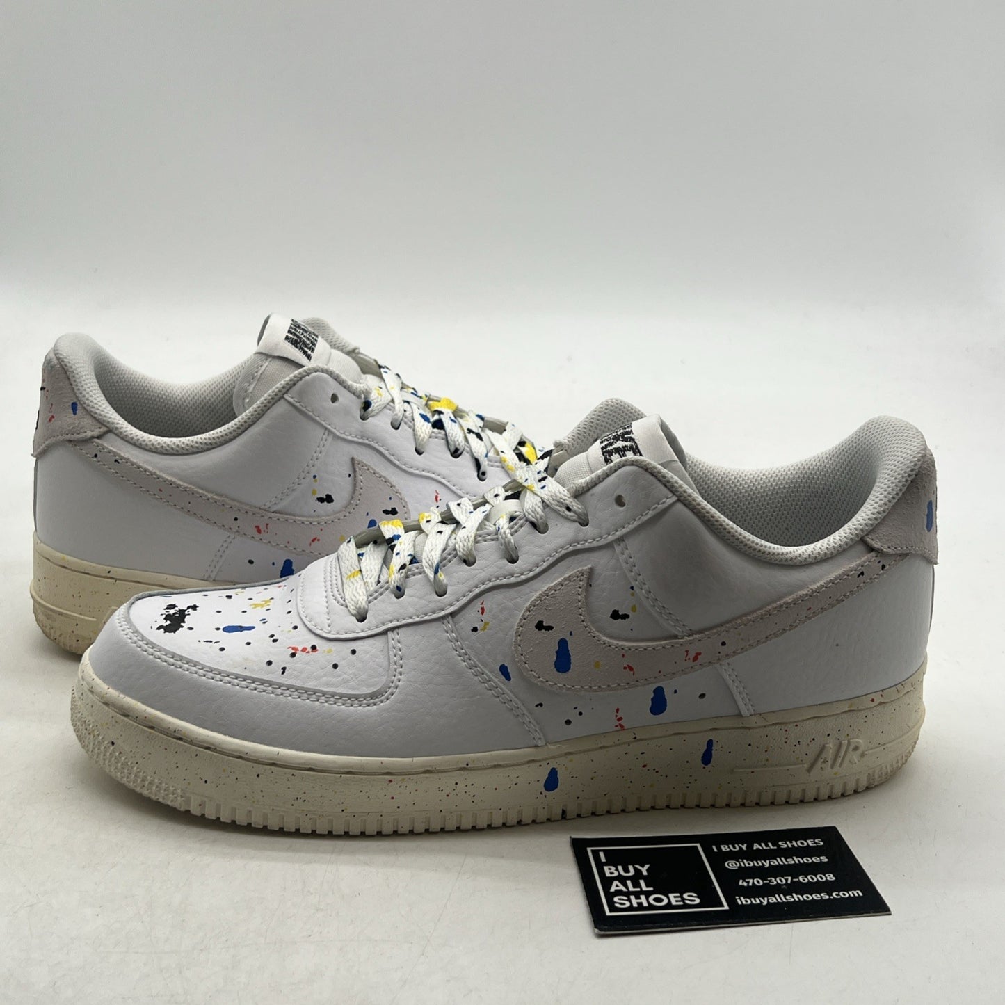 Size 10.5 - Nike Air Force 1 '07 LV8 Paint Splatter (CZ0339-100)