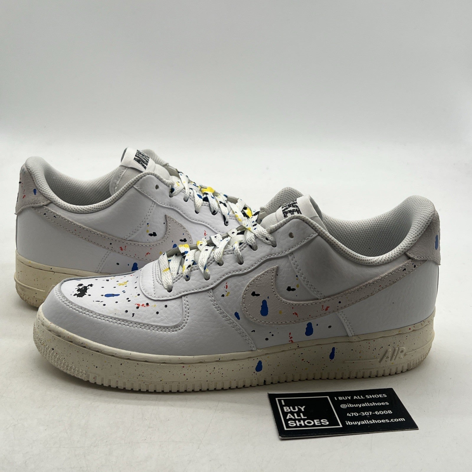 Size 10.5 - Nike Air Force 1 '07 LV8 Paint Splatter (CZ0339-100)