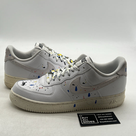 Size 10.5 - Nike Air Force 1 '07 LV8 Paint Splatter (CZ0339-100)