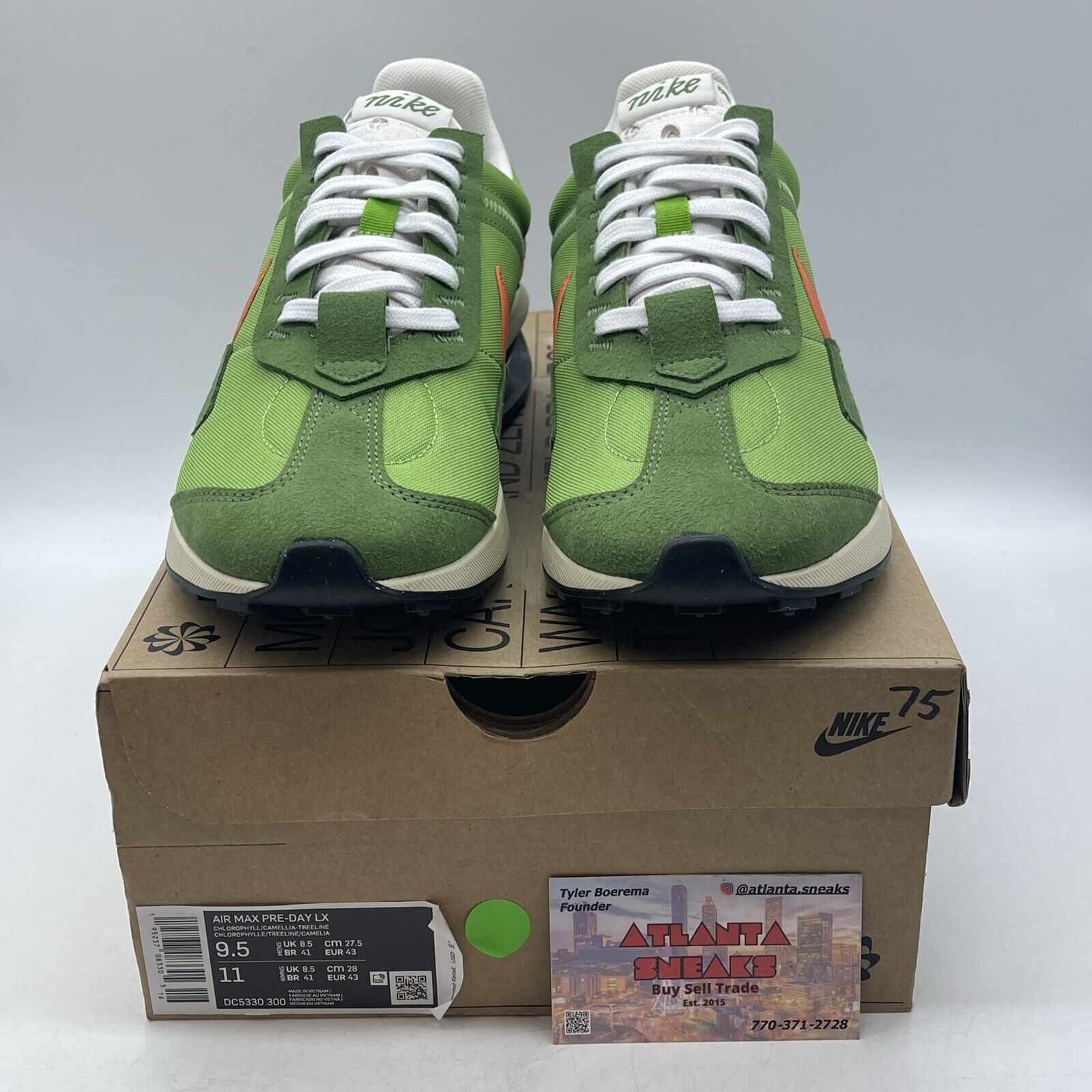 Air Max Pre-day LX Chlorophyll White Green Black Oranges (DC5330-300)