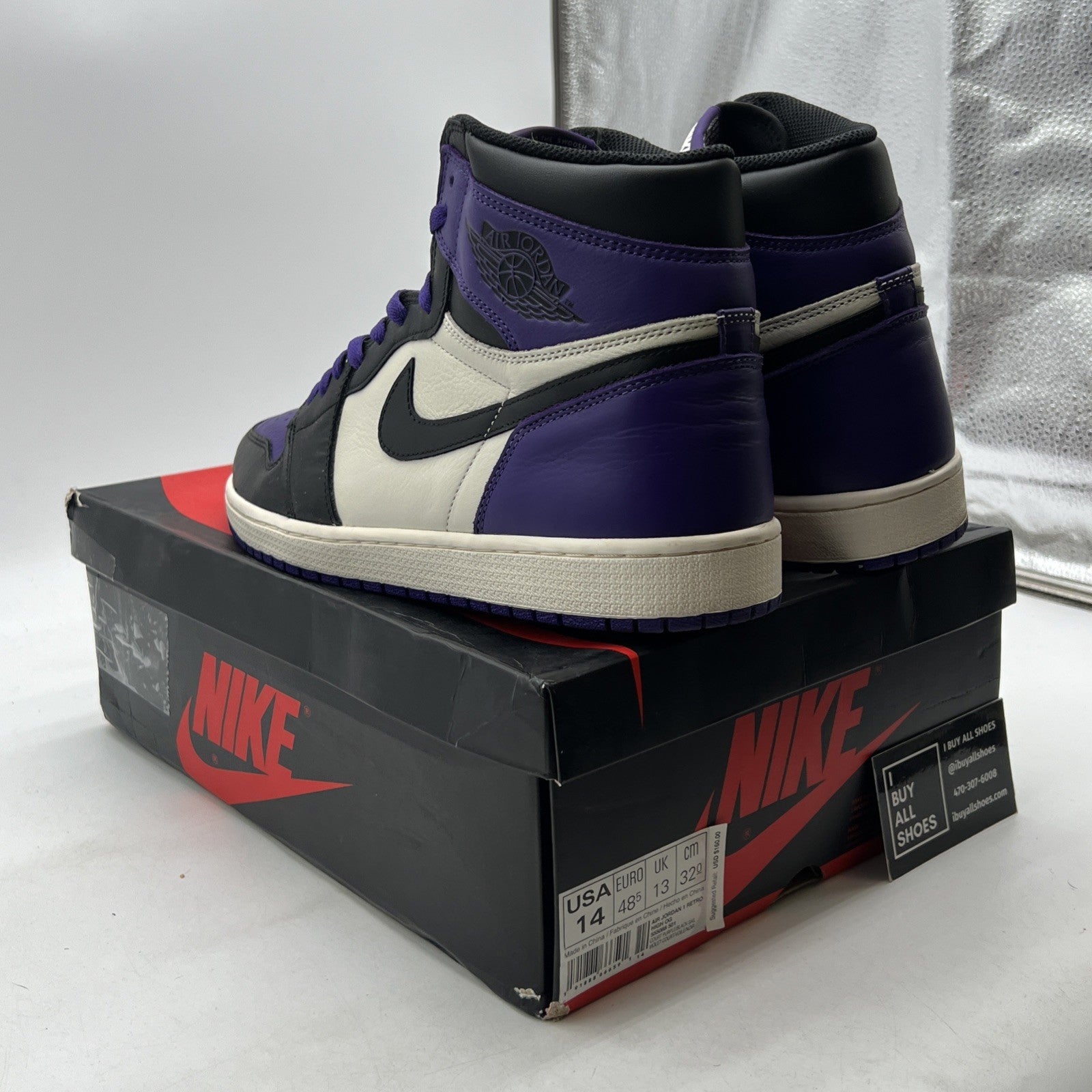 Size 14 - Air Jordan 1 Retro OG High Court Purple (555088-501)