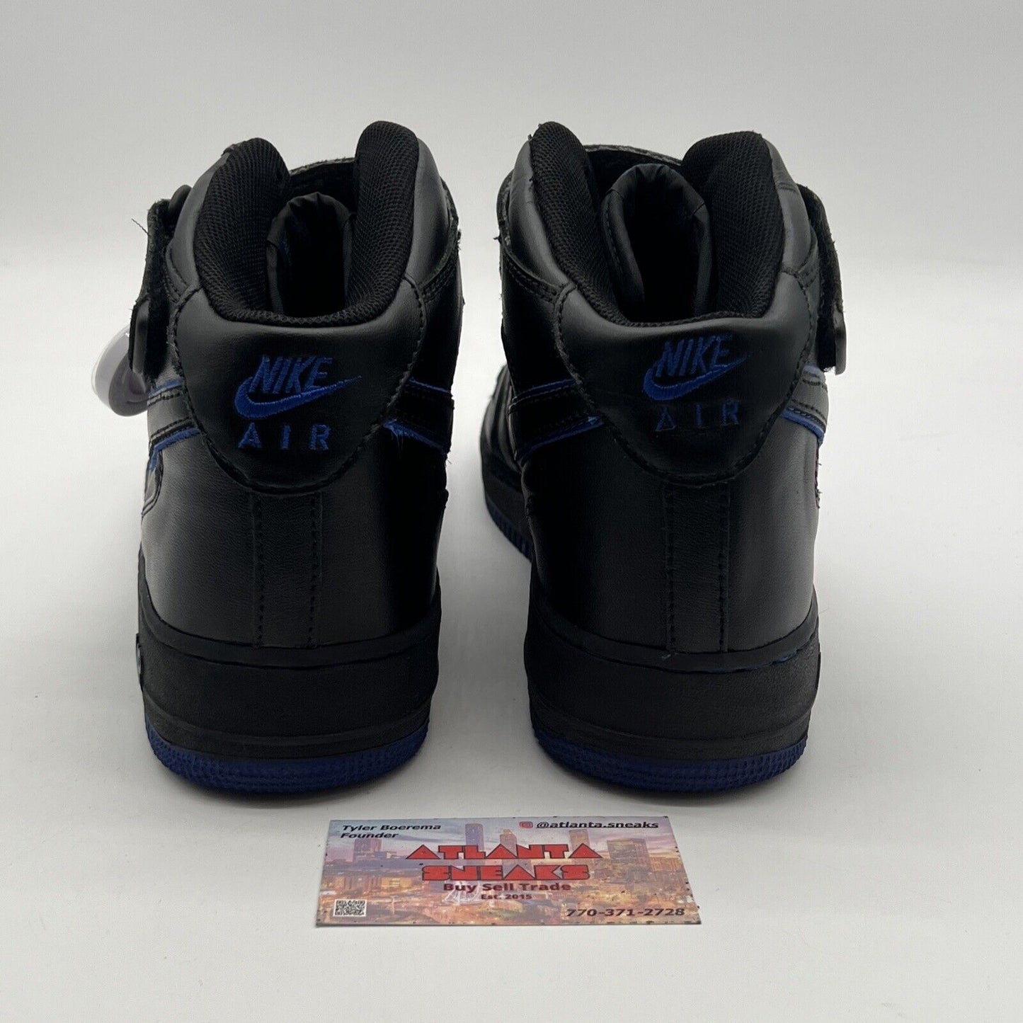 Size 13 - Nike Air Force 1 Mid 'Black Varsity Royal'- (304096-042)