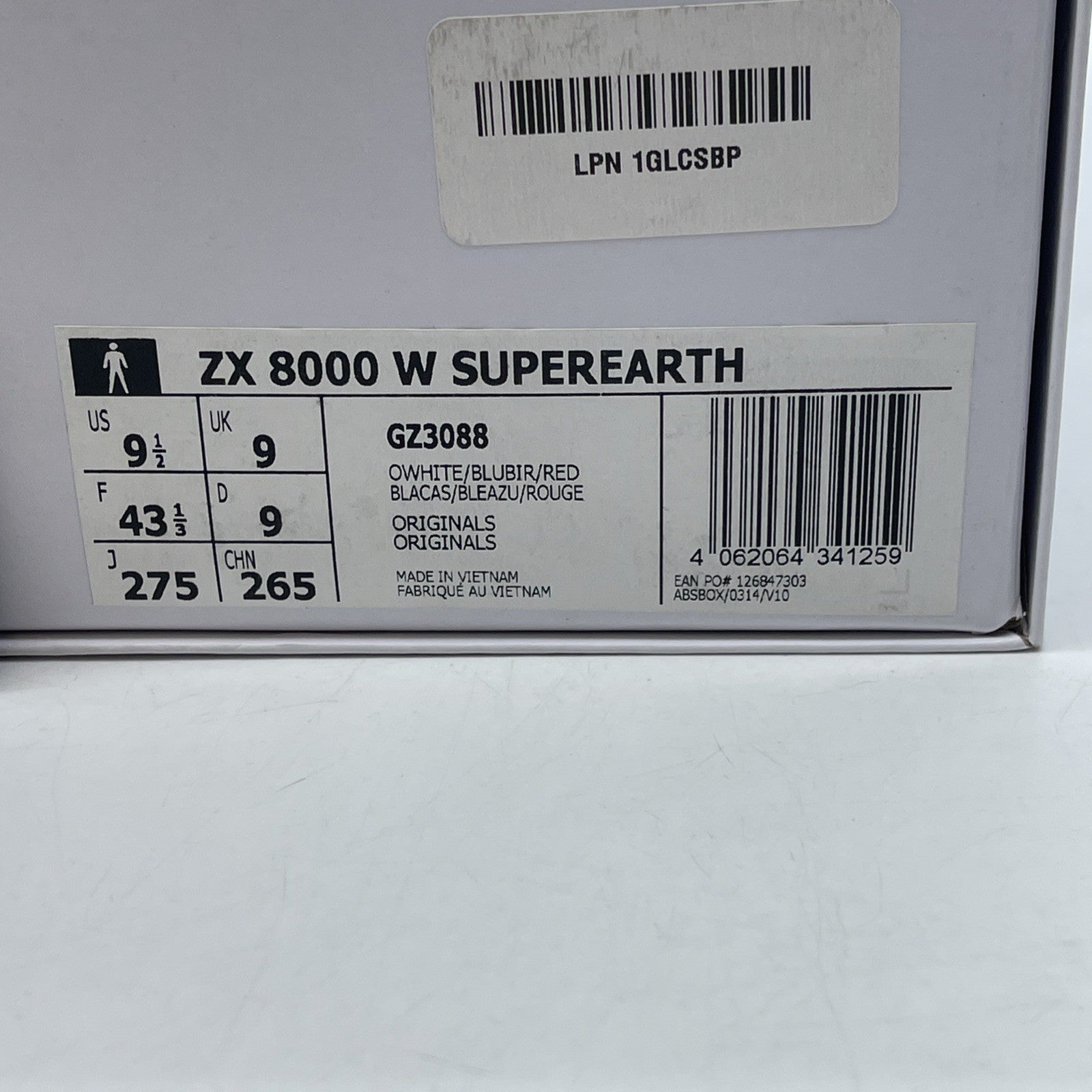 Size 9.5 - adidas Sean Wotherspoon x ZX 8000 A-ZX Series Suede (GZ3088)