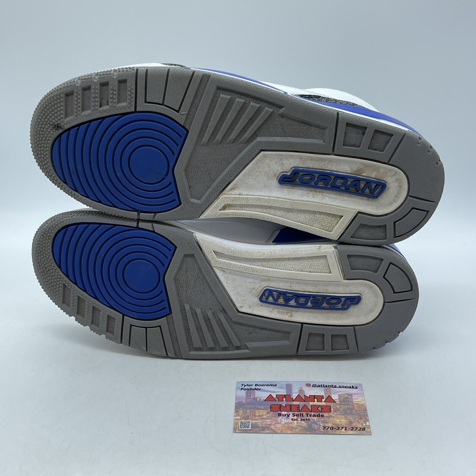 Size 8.5 - Jordan 3 Retro Mid Racer Blue White Leather Grey Suede (CT8532-145)