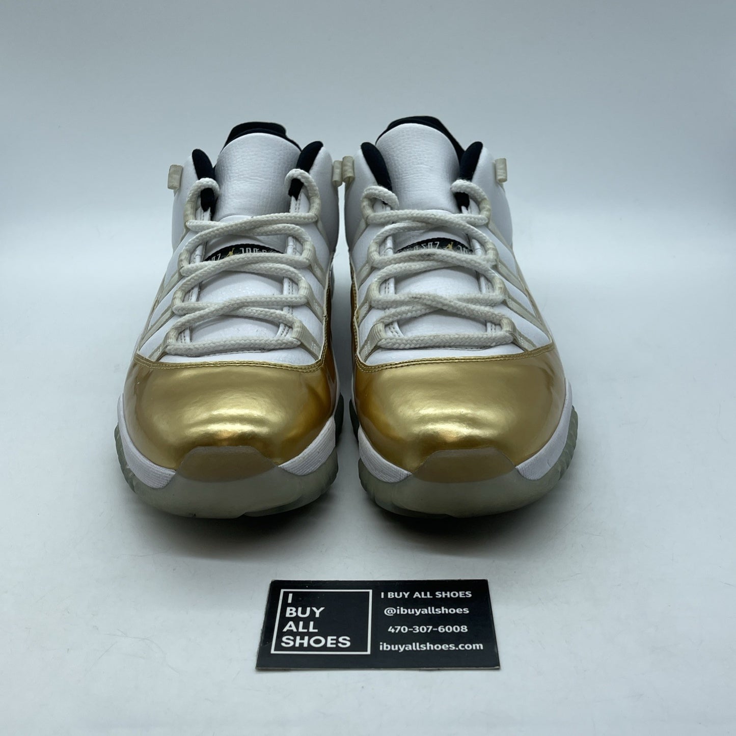 Size 11 - Air Jordan 11 Retro Low Closing Ceremony Gold White (528895-103)