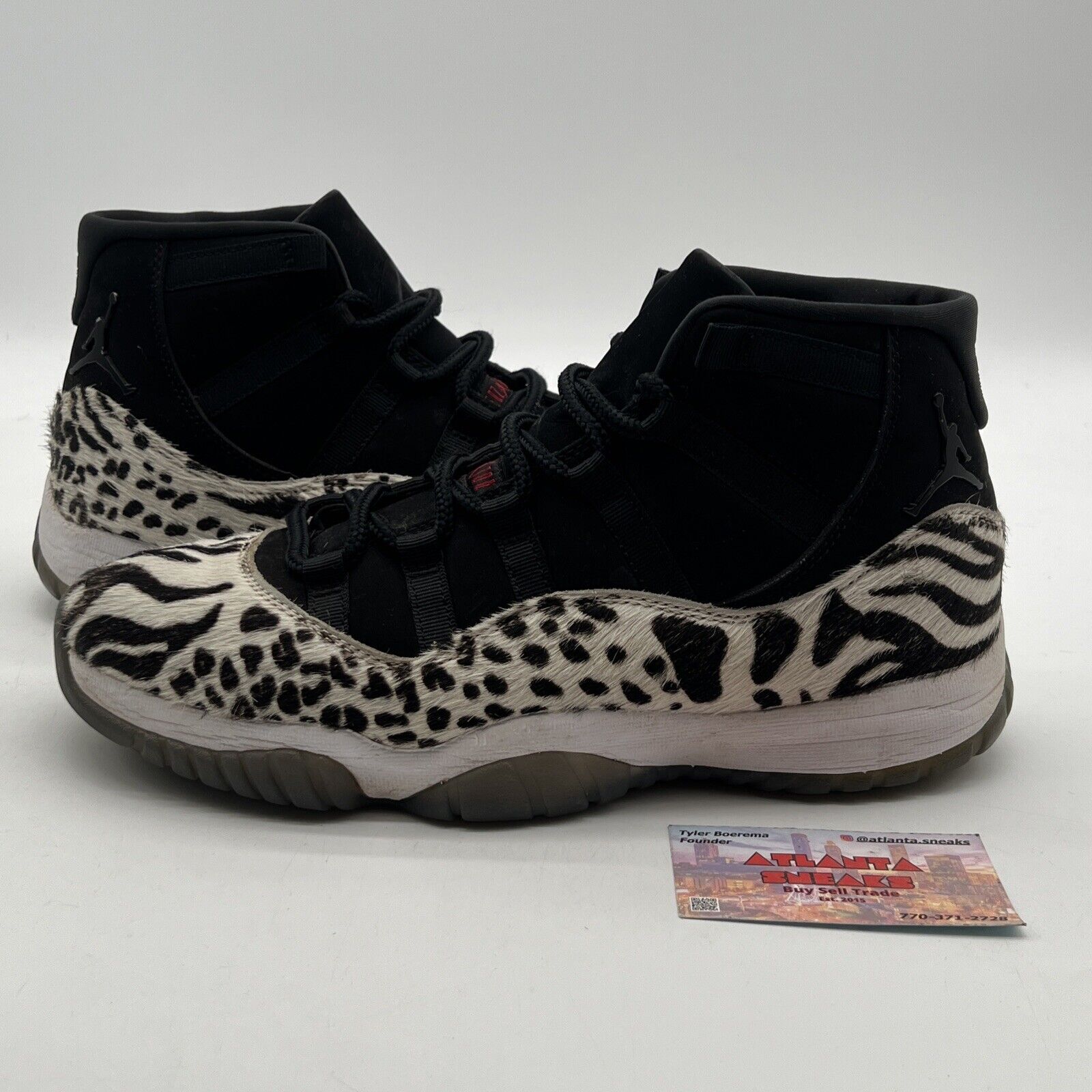 Size 11 - Air Jordan 11 Retro Animal Instinct W Black White (AR0715-010)