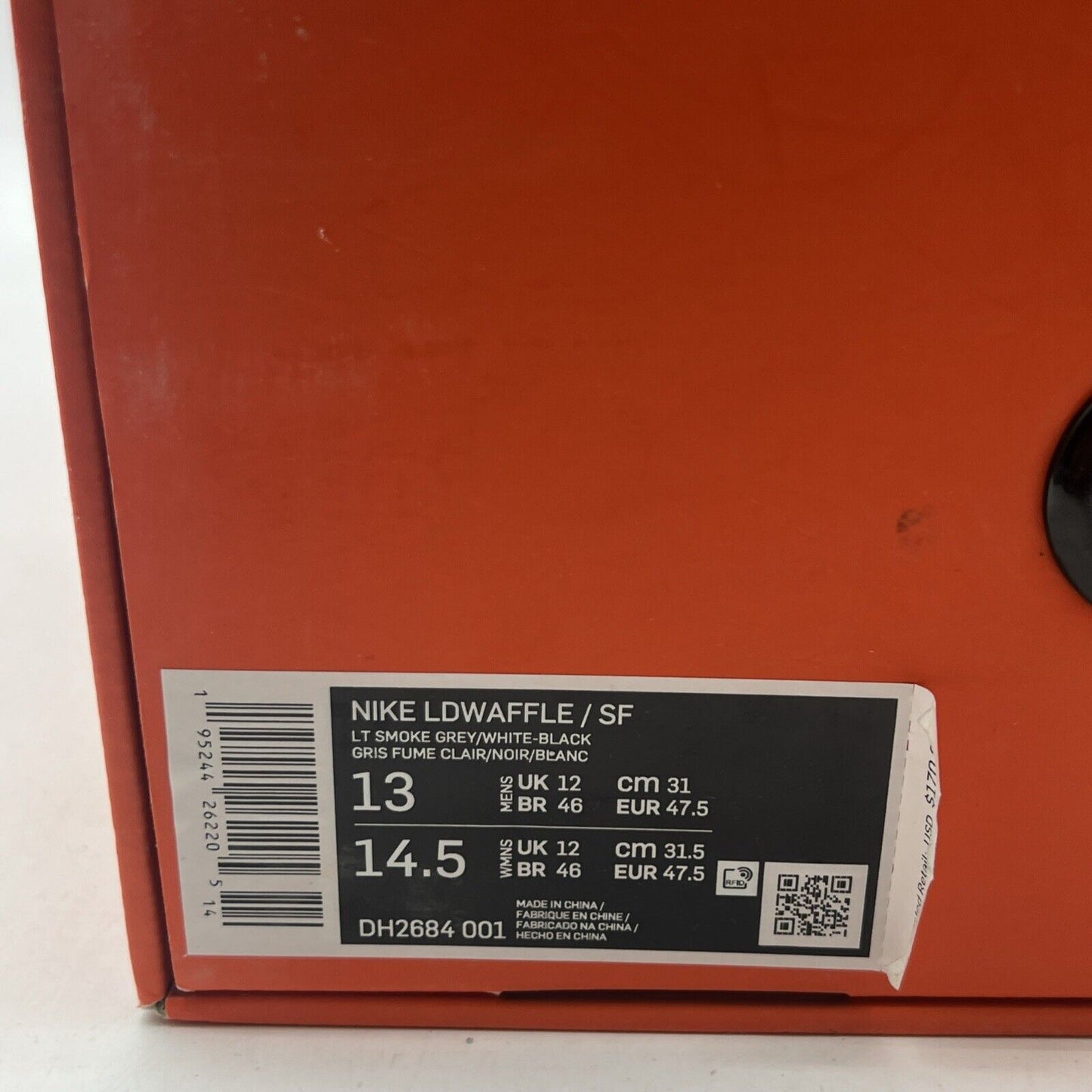 Size 13 - Nike LDV Waffle x Fragment Design x Sacai Gray (DH2684-001)