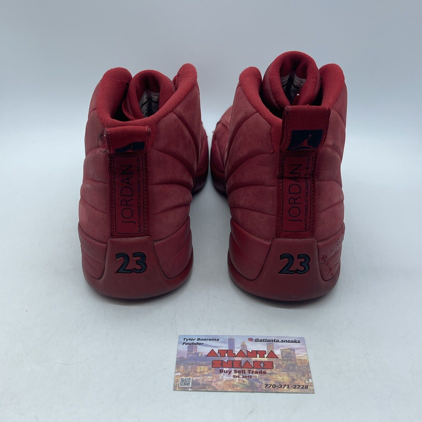 Size 12 - Air Jordan 12 Retro Gym Red Black Suede Leather (130690-601)