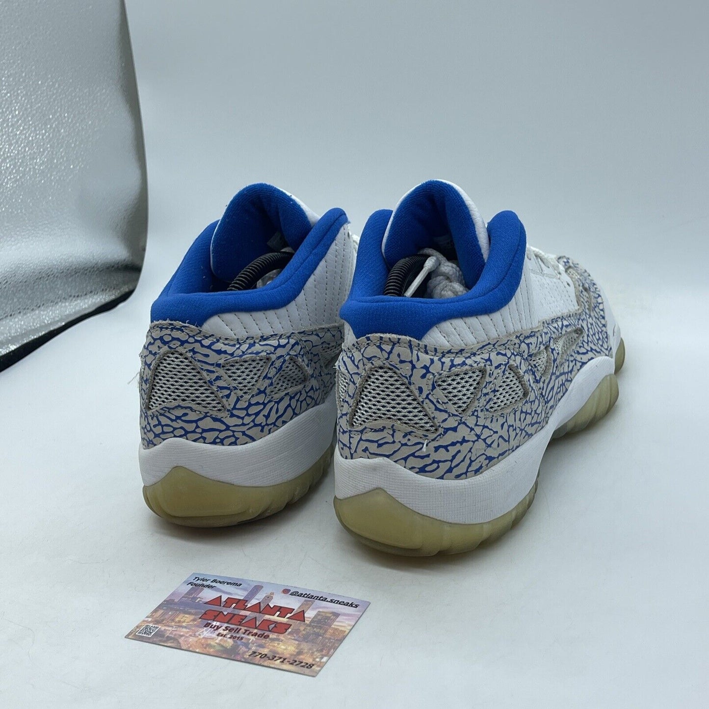 Size 10.5 - Air Jordan 11 Retro Low IE Grey Suede White Leather (306008-172)