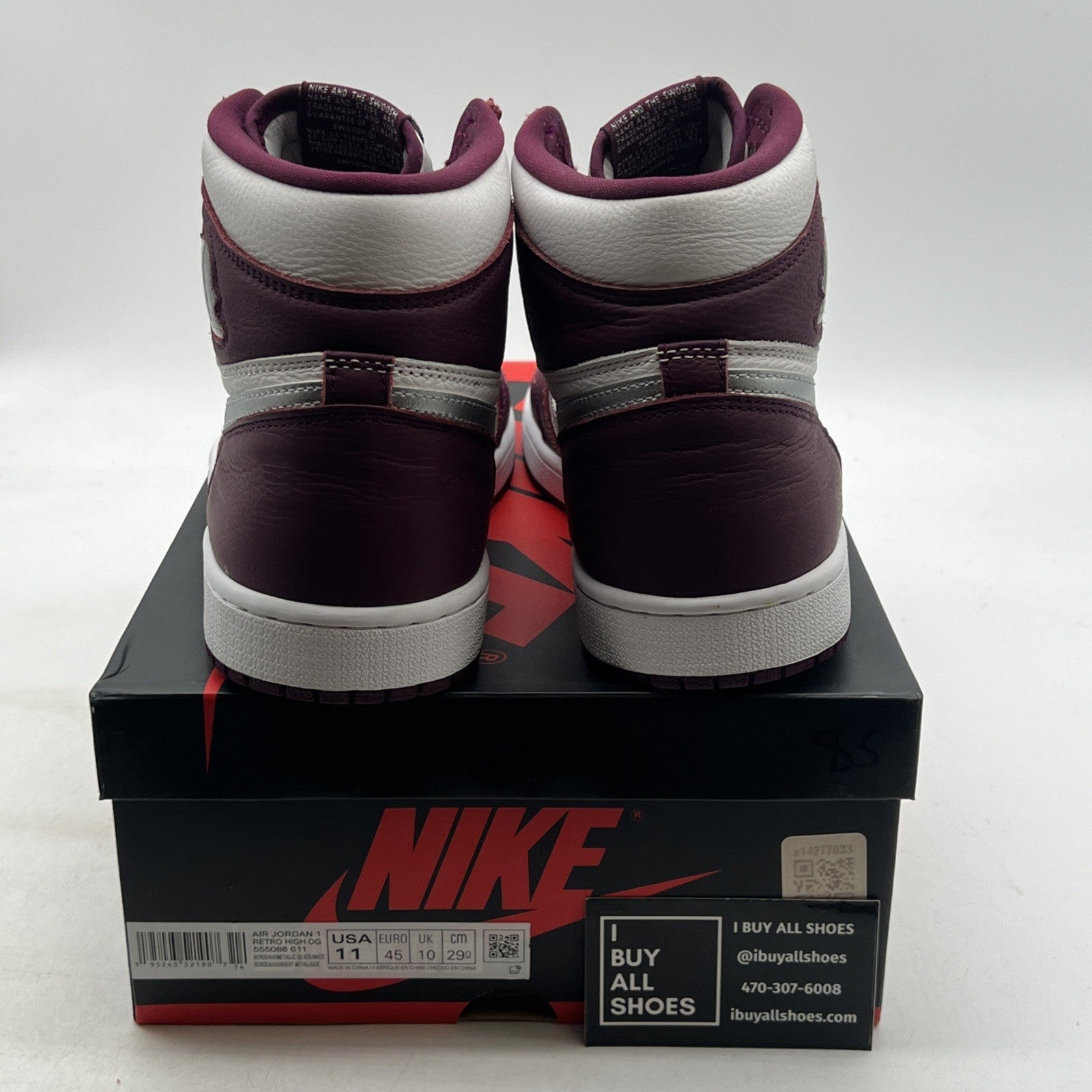Size 11 - Air Jordan 1 Retro High OG Bordeaux (555088-611)