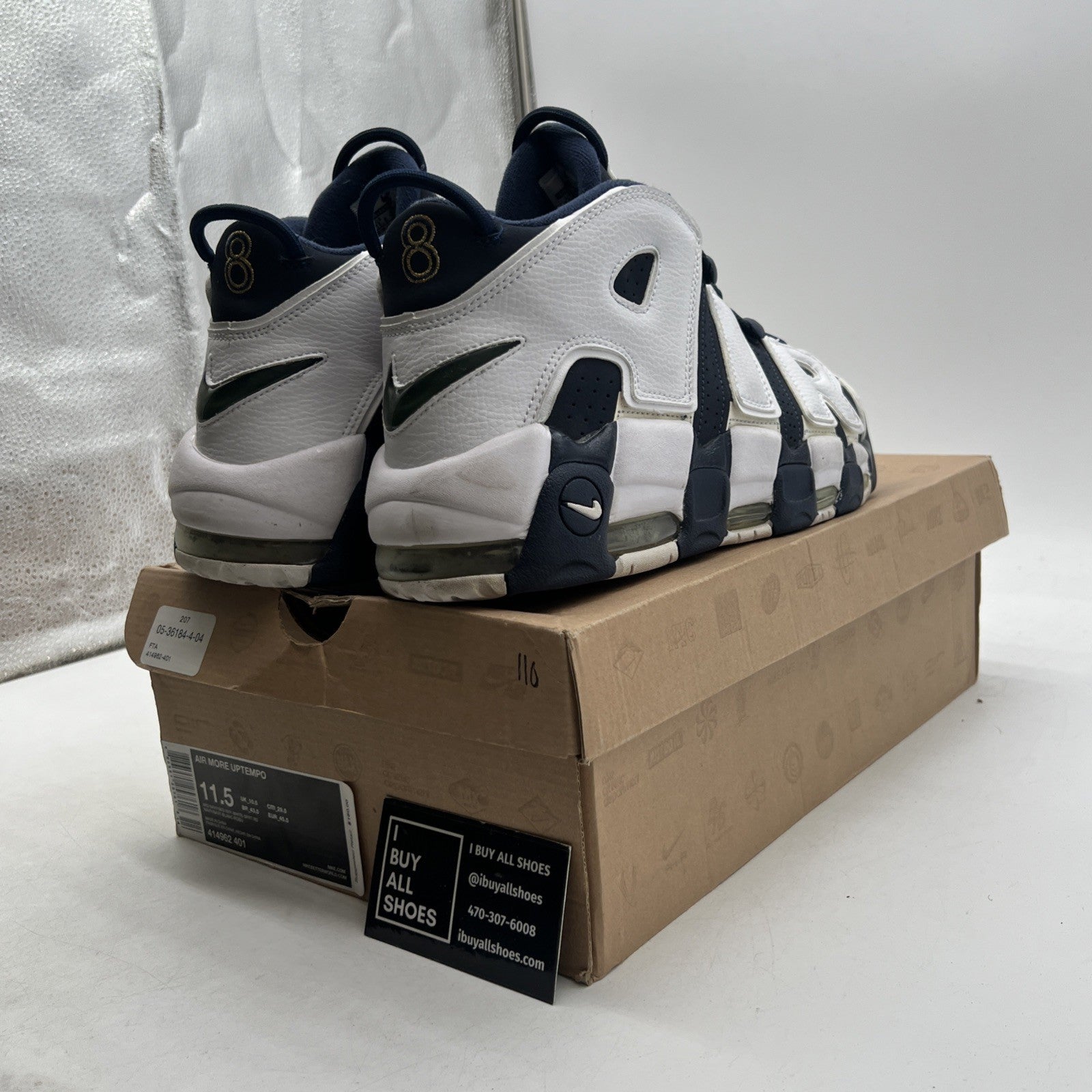 Size 11.5 - Nike Air More Uptempo 2012 Olympic (414962-401)