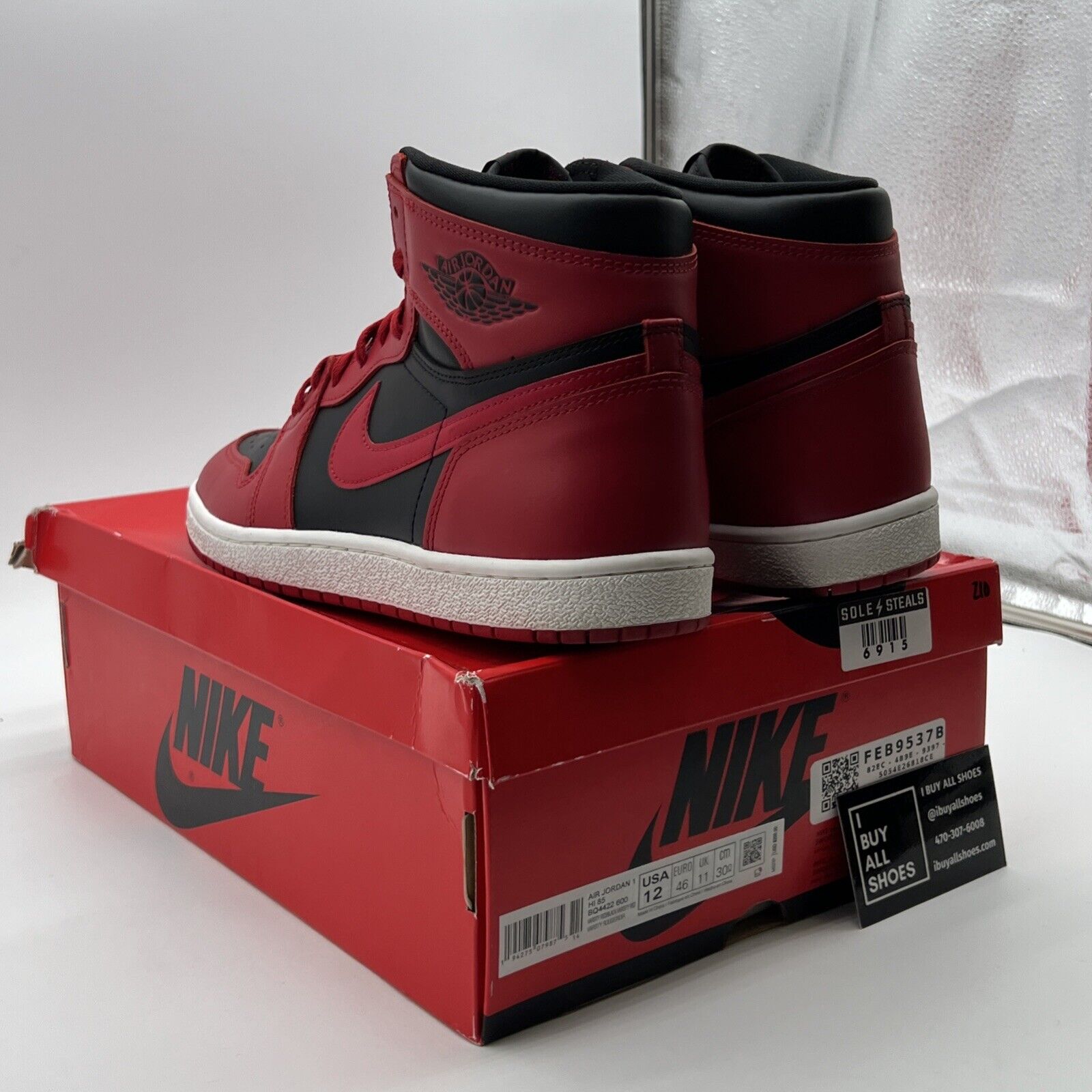 Size 12 - Jordan 1 Retro High 85 Varsity Red 2020 (BQ4422-600)