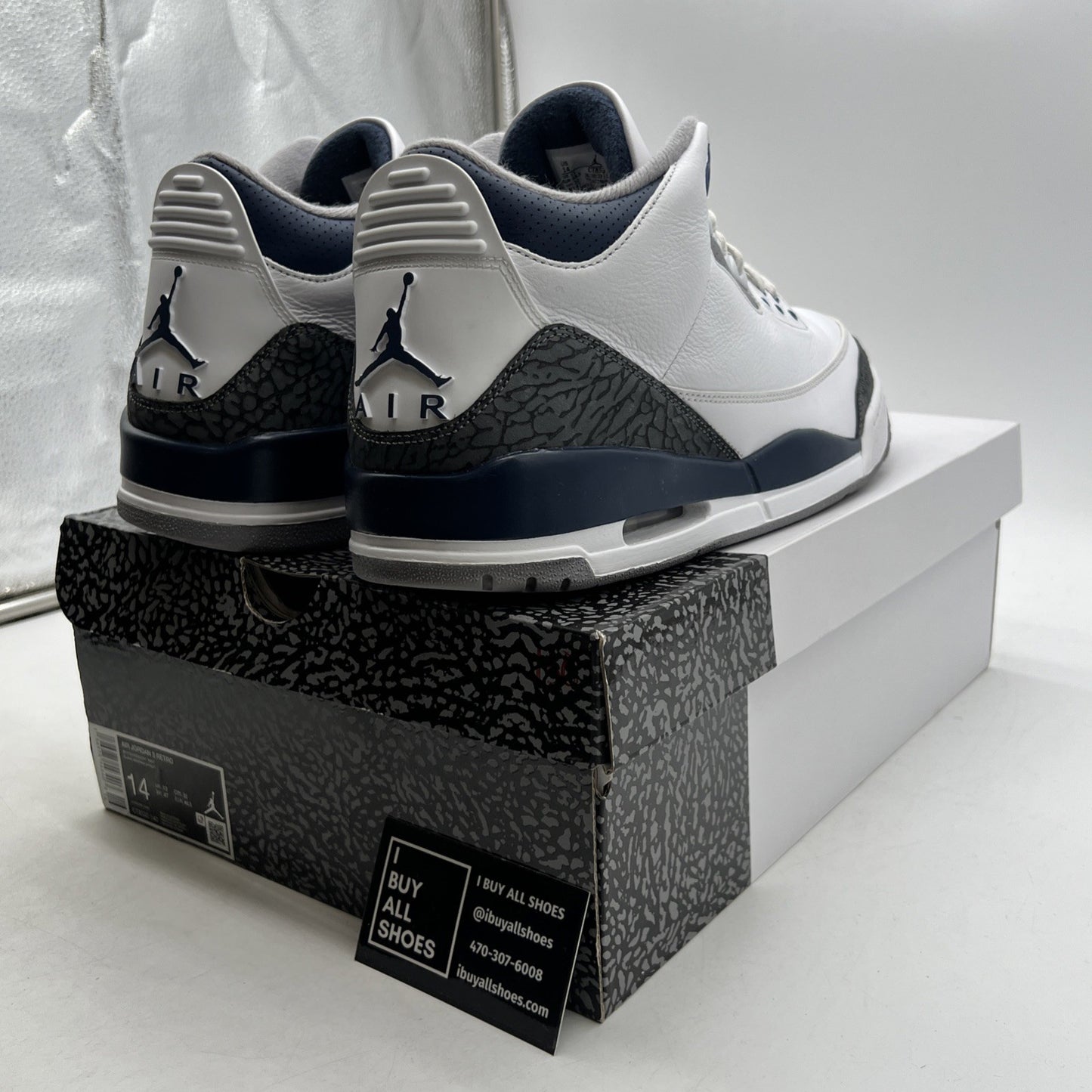 Size 14 - Air Jordan 3 Retro Midnight Navy (CT8532-140)