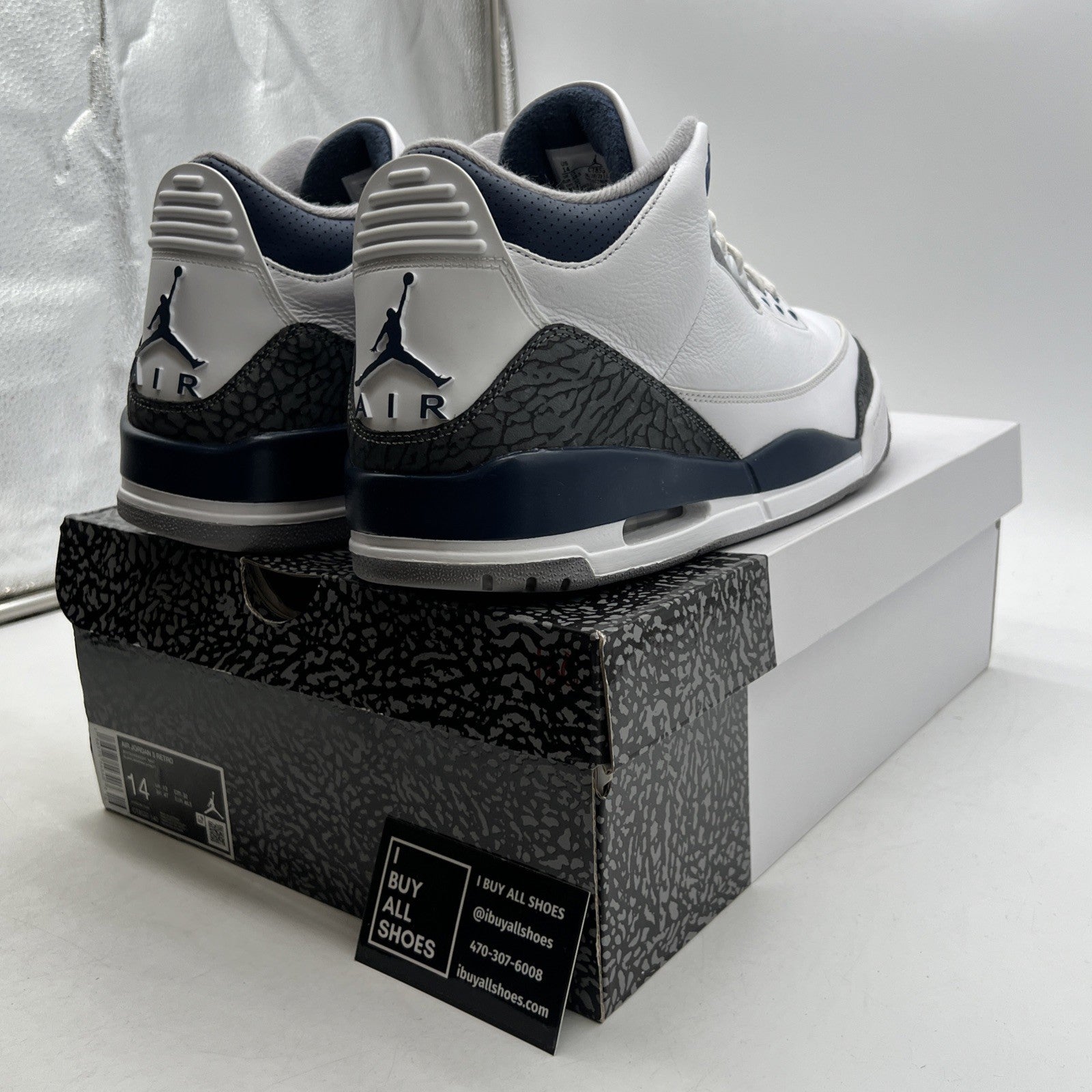 Size 14 - Air Jordan 3 Retro Midnight Navy (CT8532-140)