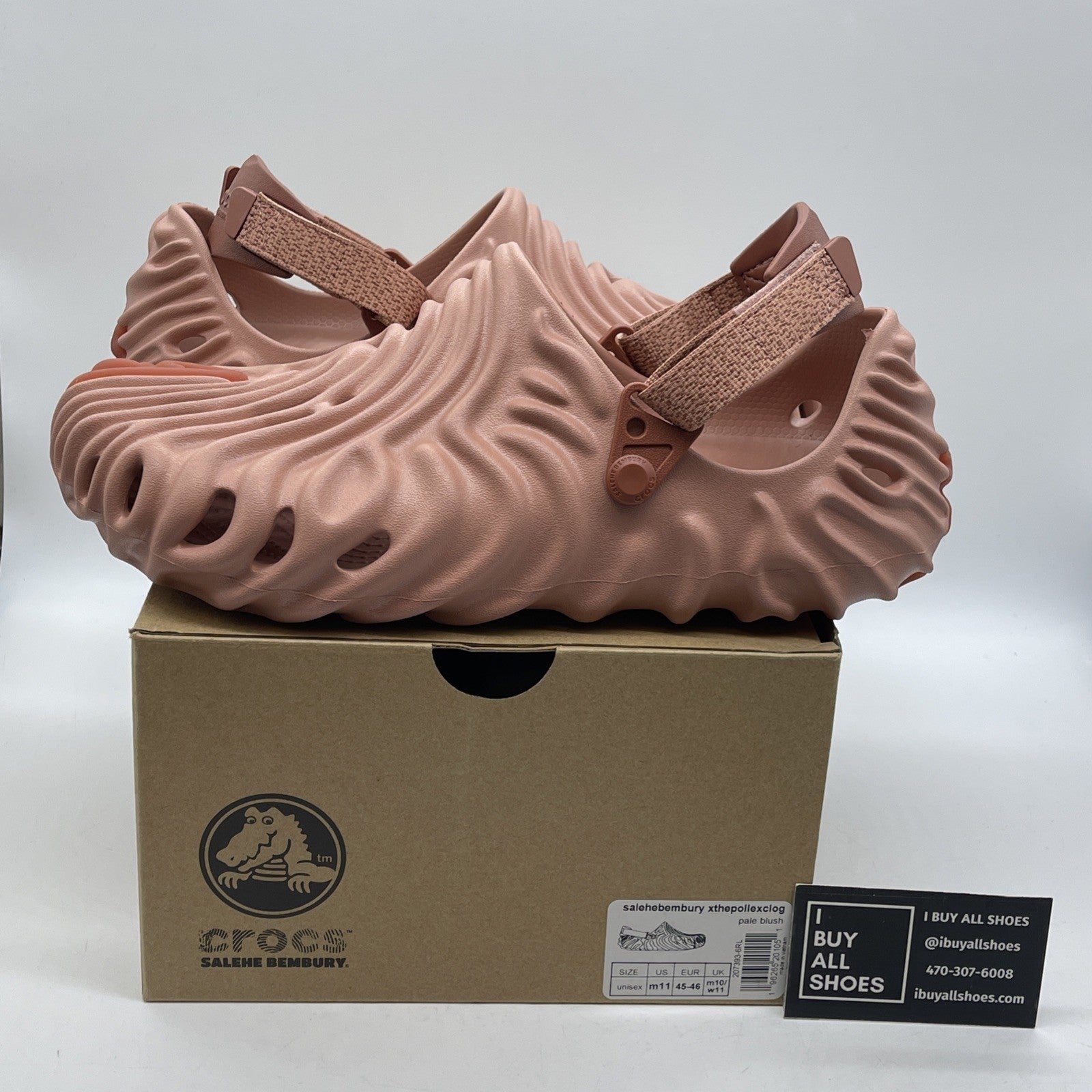 Size 11 - selehe bembury crocs Polled Clog Kuwata Pink Rubber