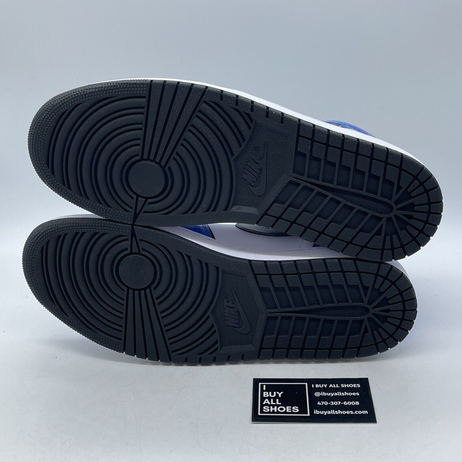 Size 12 - Air Jordan 1 SE Mid Signal Blue White Black Leather (DD6834-402)
