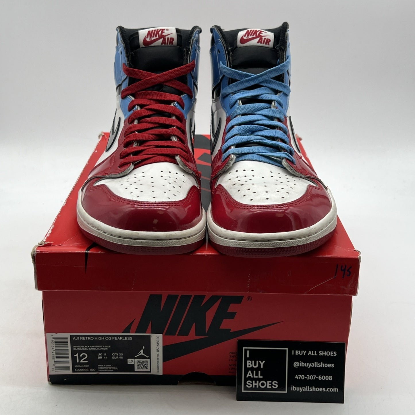 Size 12 - Air Jordan 1 Retro OG High Fearless (CK5666-100)