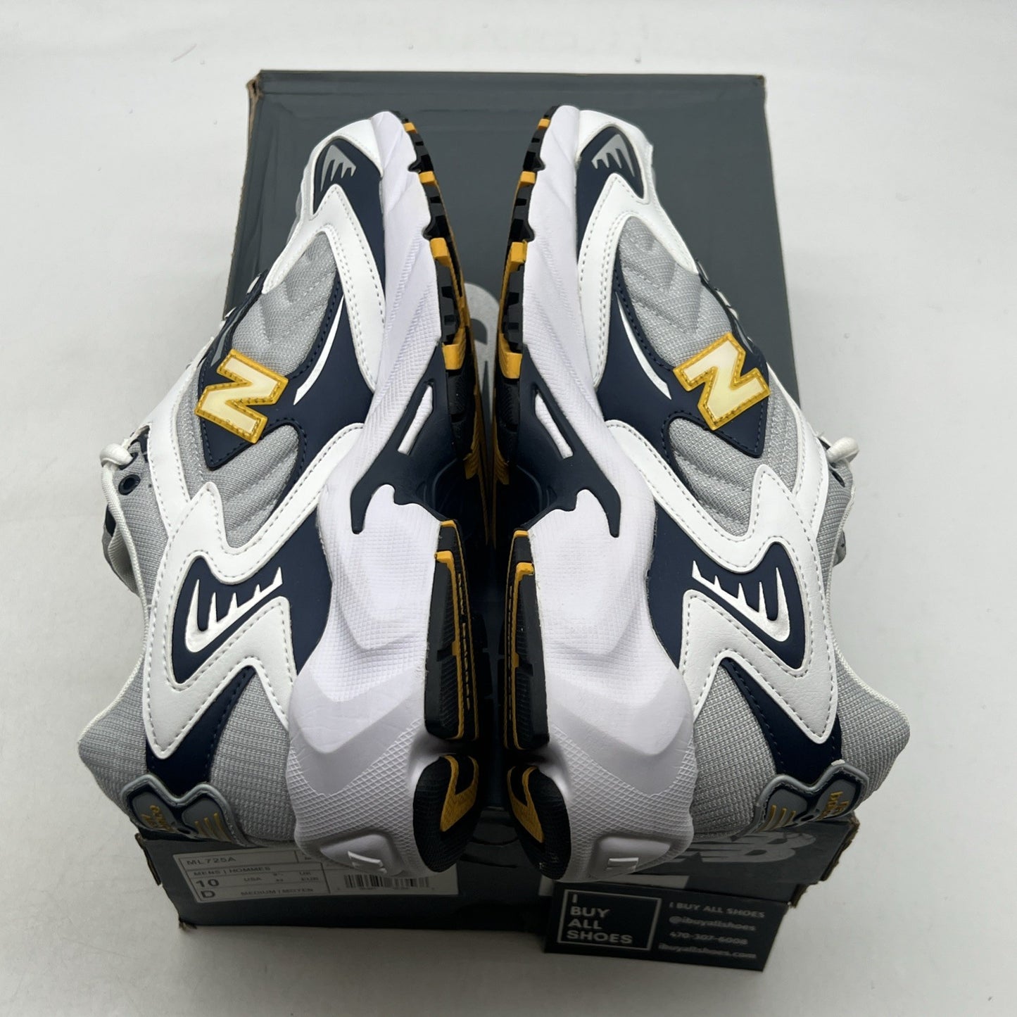 Size 10 - New Balance 725 Low Silver/Gray/White (ML725A)